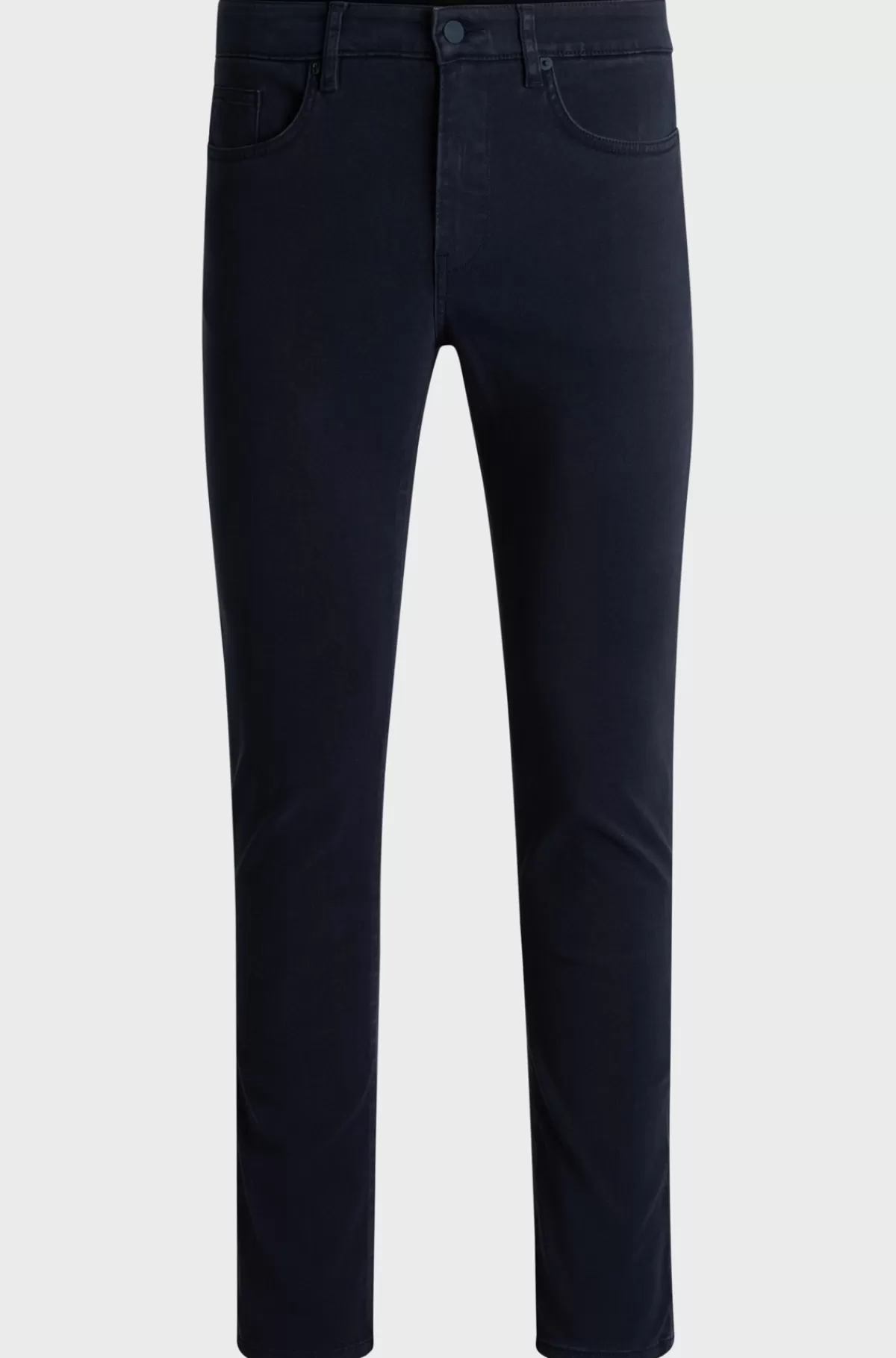 HUGO BOSS Delaware Jeans I Blød Denim Med Stræk Og Slim Fit Mørkeblå Cheap