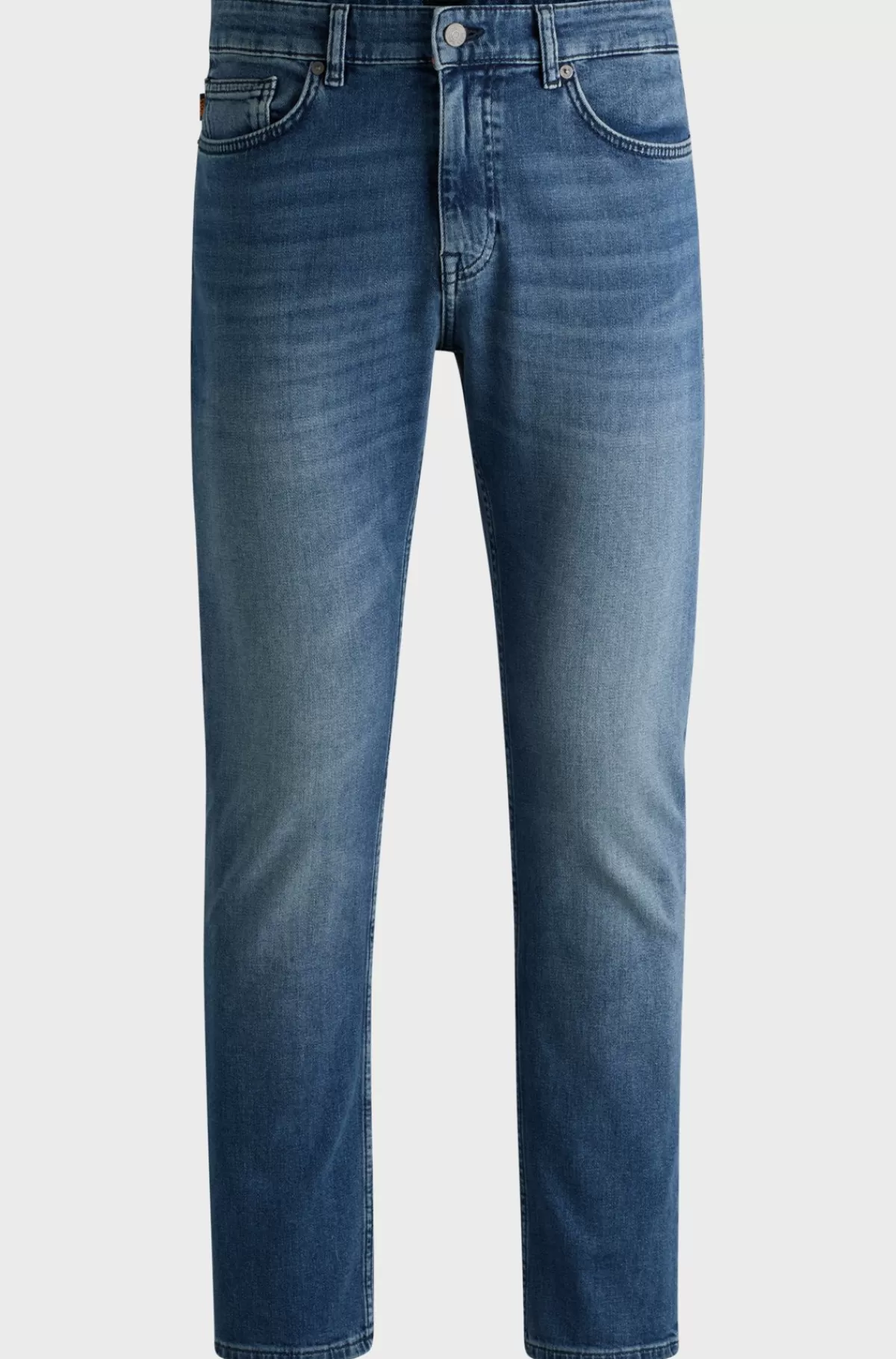HUGO BOSS Delaware Jeans Med Slim Fit I Behagelig Denim Med Stræk Blå Best Sale