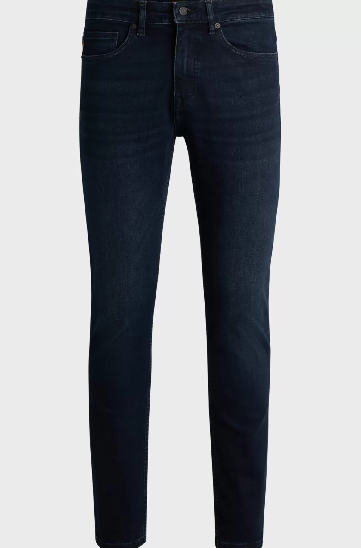 HUGO BOSS Delaware Jeans Med Slim Fit I Ekstra Blød Og Lækker Blåsort Denim Mørkeblå Outlet