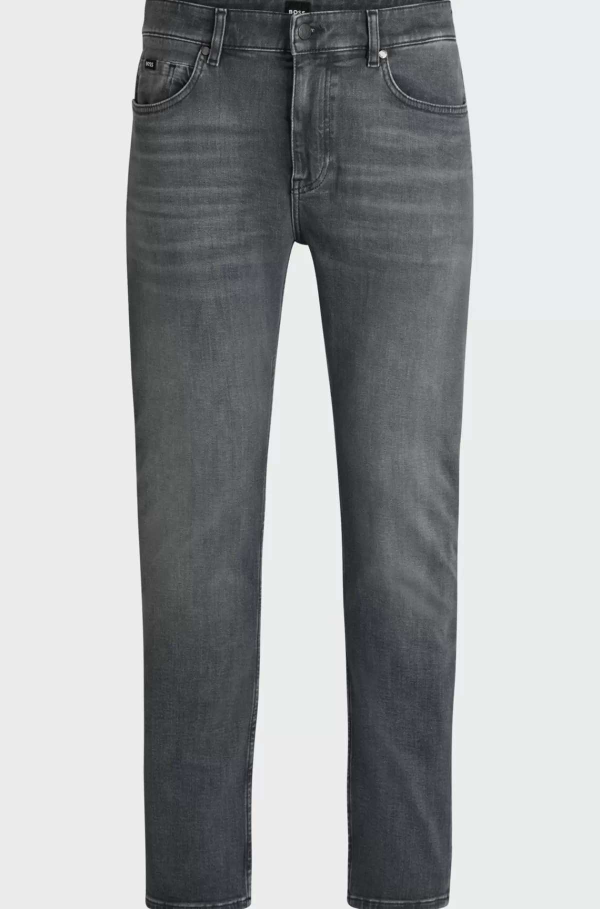 HUGO BOSS Delaware Jeans Med Slim Fit I Denim Med Stræk Grå Discount