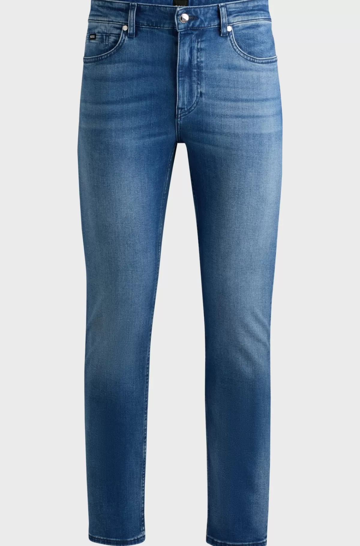 HUGO BOSS Delaware Slim Fit Jeans I Denim, Der Føles Som Kashmiruld Blå Cheap