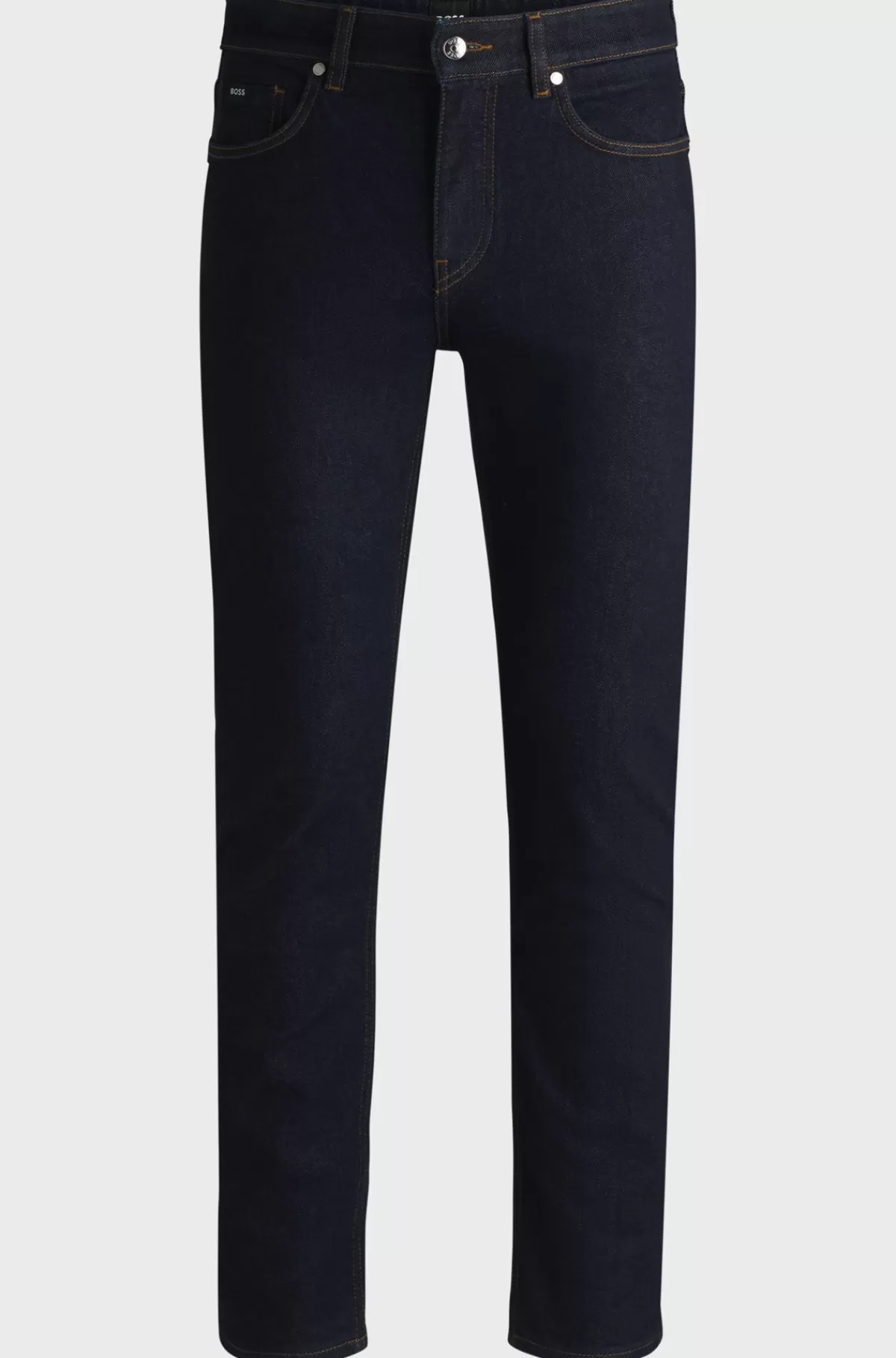 HUGO BOSS Delaware Slim Fit Jeans I Denim Med Behageligt Stræk Mørkeblå New