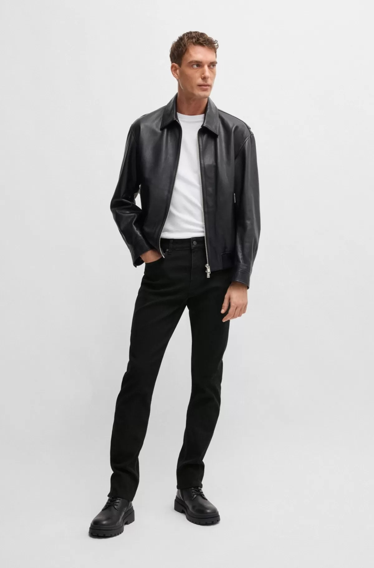 HUGO BOSS Delaware-jeans Med Slim Fit Fra BOSS SELECTED BY BECKHAM Sort Online