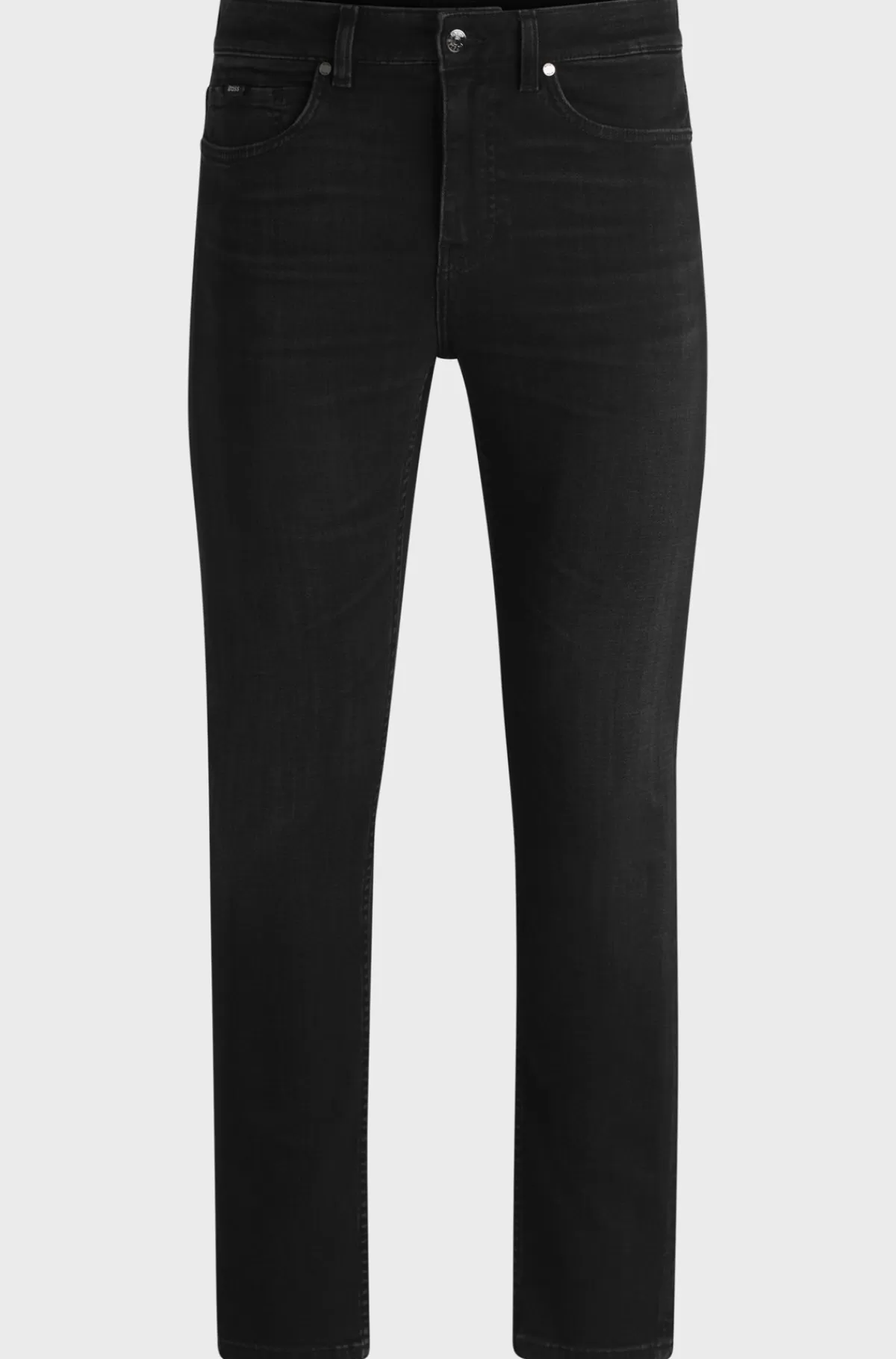 HUGO BOSS Delaware-jeans Med Slim Fit I Ekstra Blød Denim Sort Outlet