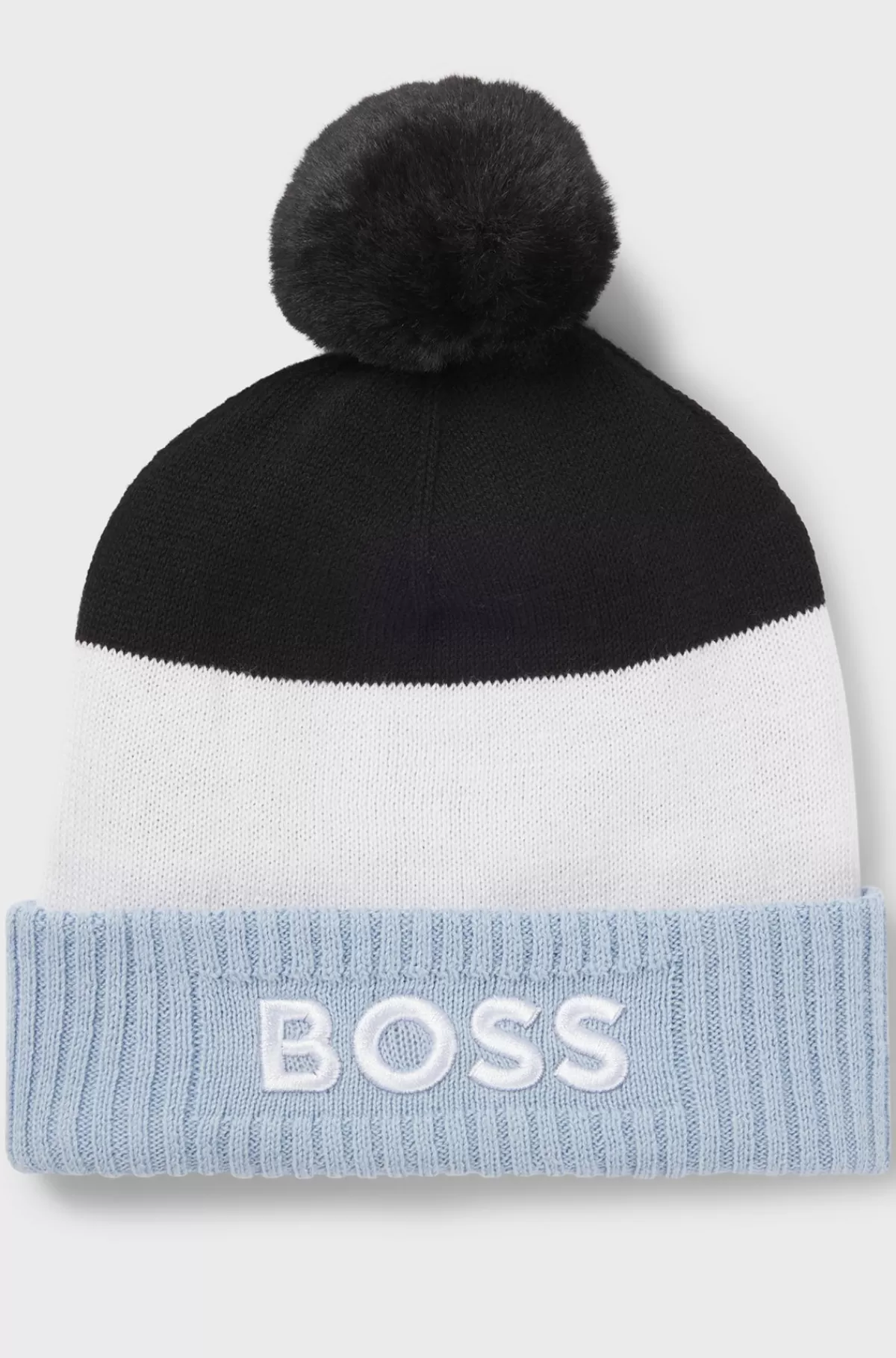 HUGO BOSS Flerfarvet Hue Til Børn Med Pompon Blå Clearance
