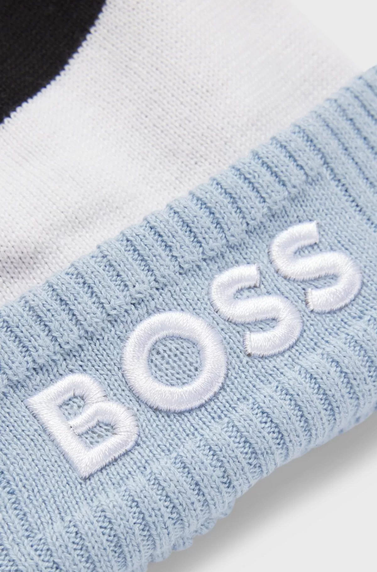 HUGO BOSS Flerfarvet Hue Til Børn Med Pompon Blå Clearance