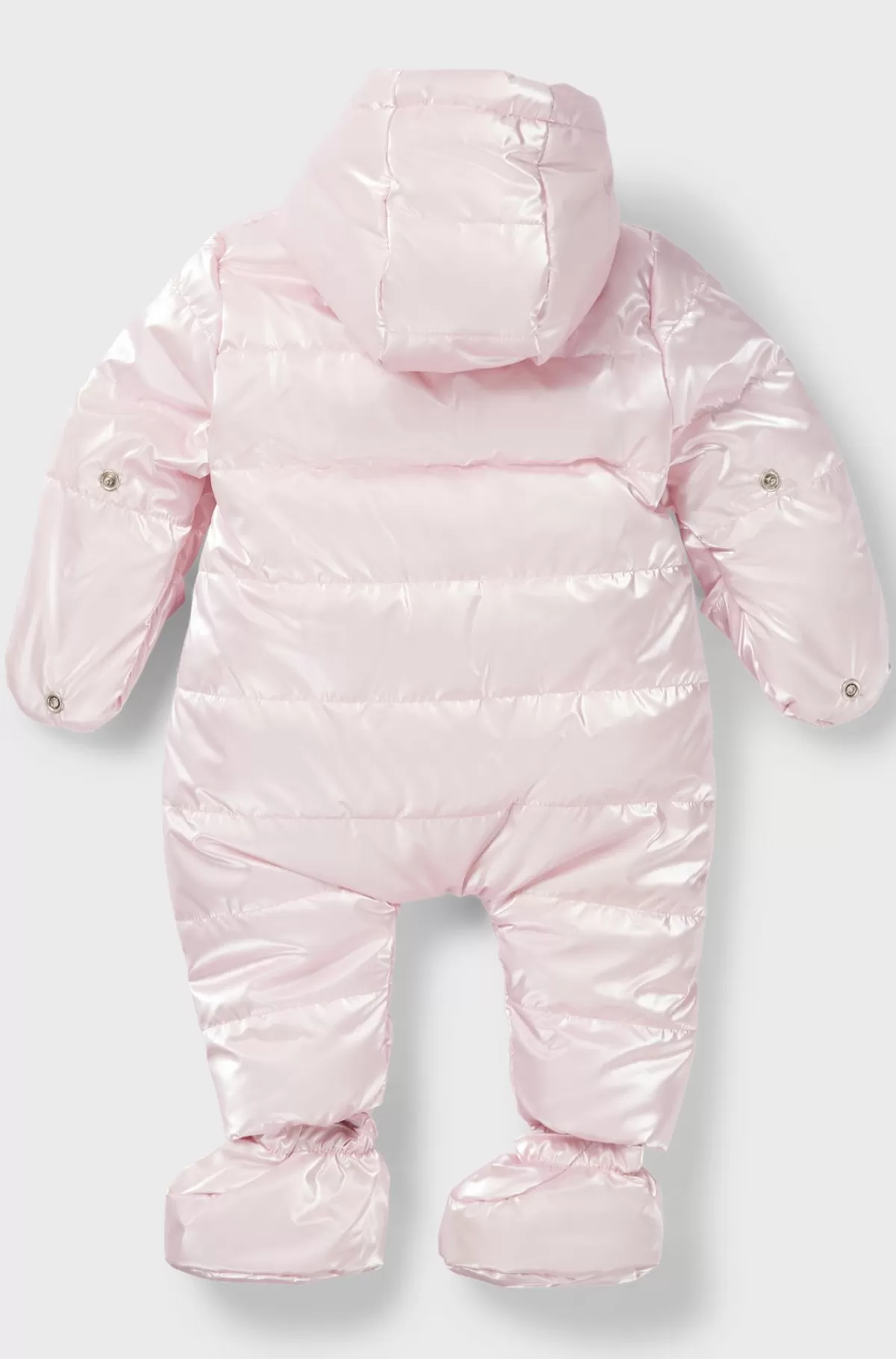 HUGO BOSS Flyverdragt Til Babyer I Stof Med Perlemorseffekt Og Aftagelige Støvler Lys pink Shop