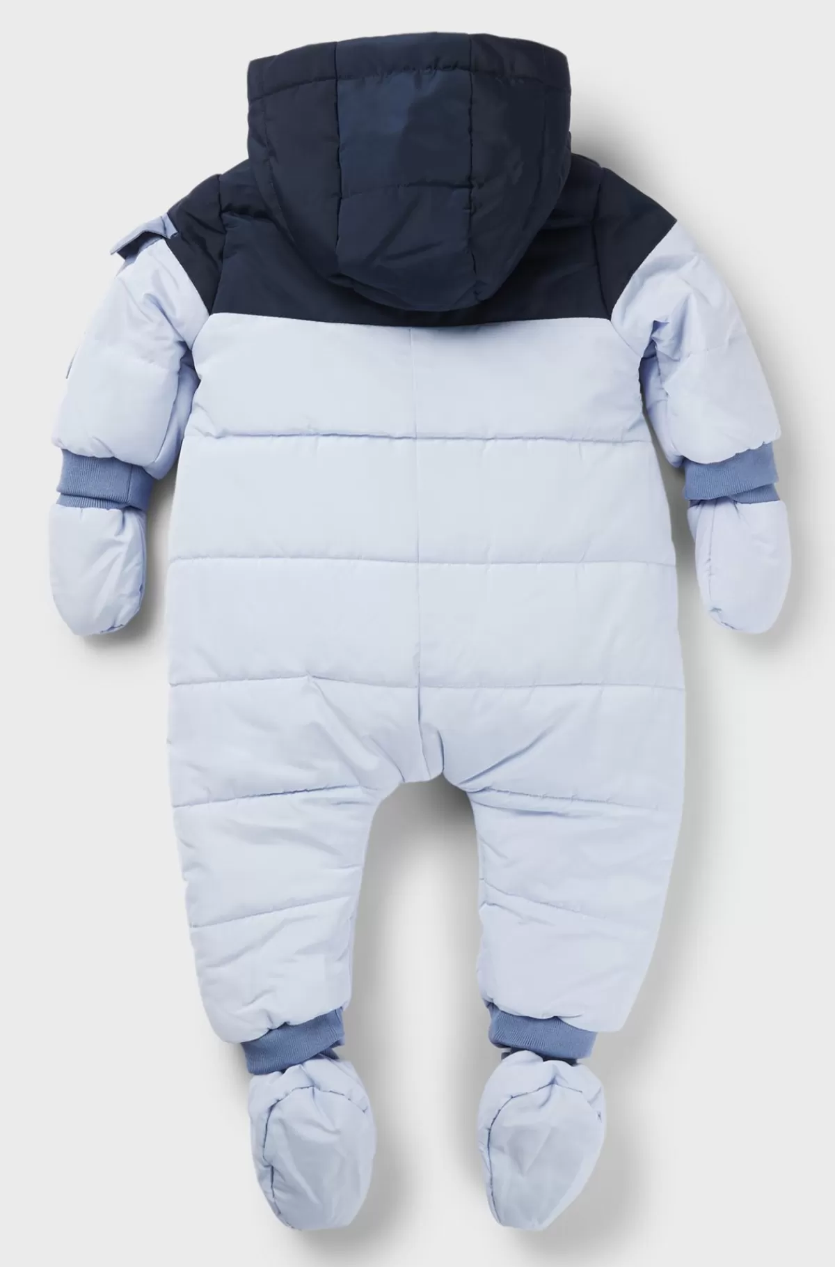 HUGO BOSS Flyverdragt Til Babyer Med For Af Kunstig Pels Og Logodetaljer Lyseblå Store