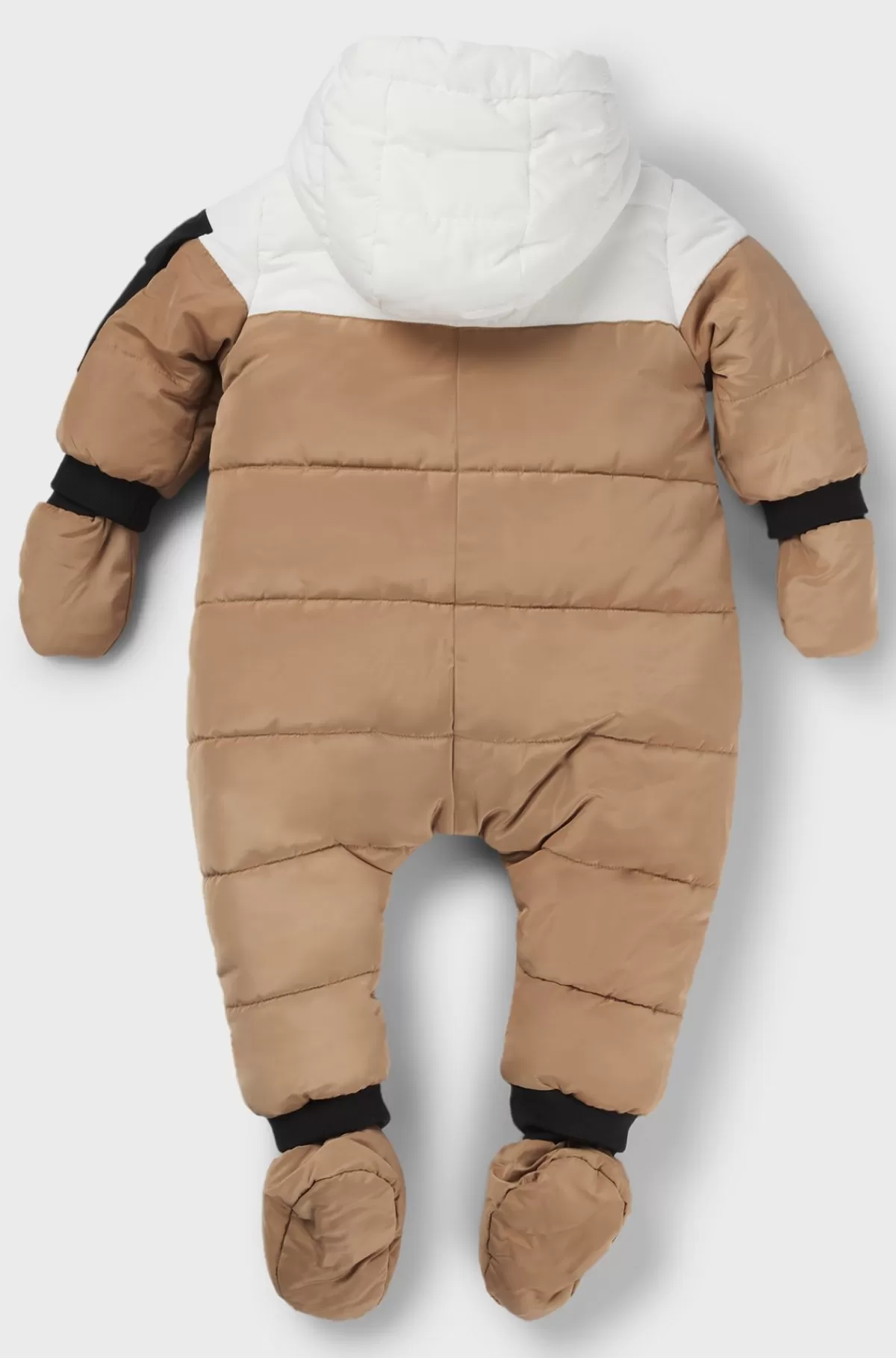 HUGO BOSS Flyverdragt Til Babyer Med For Af Kunstig Pels Og Logodetaljer Brun Flash Sale