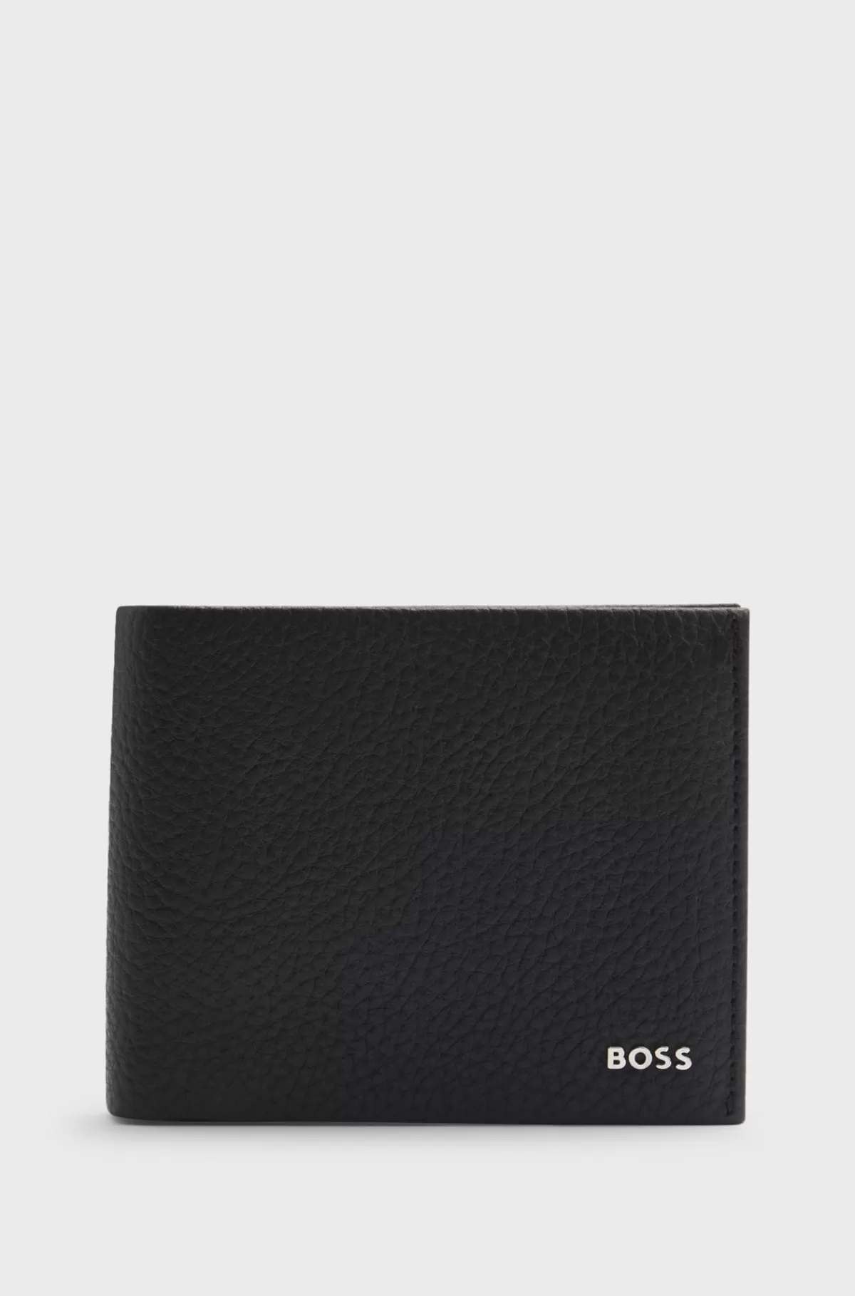HUGO BOSS Foldepung I Narvlæder Med Logobogstaver Sort Best Sale