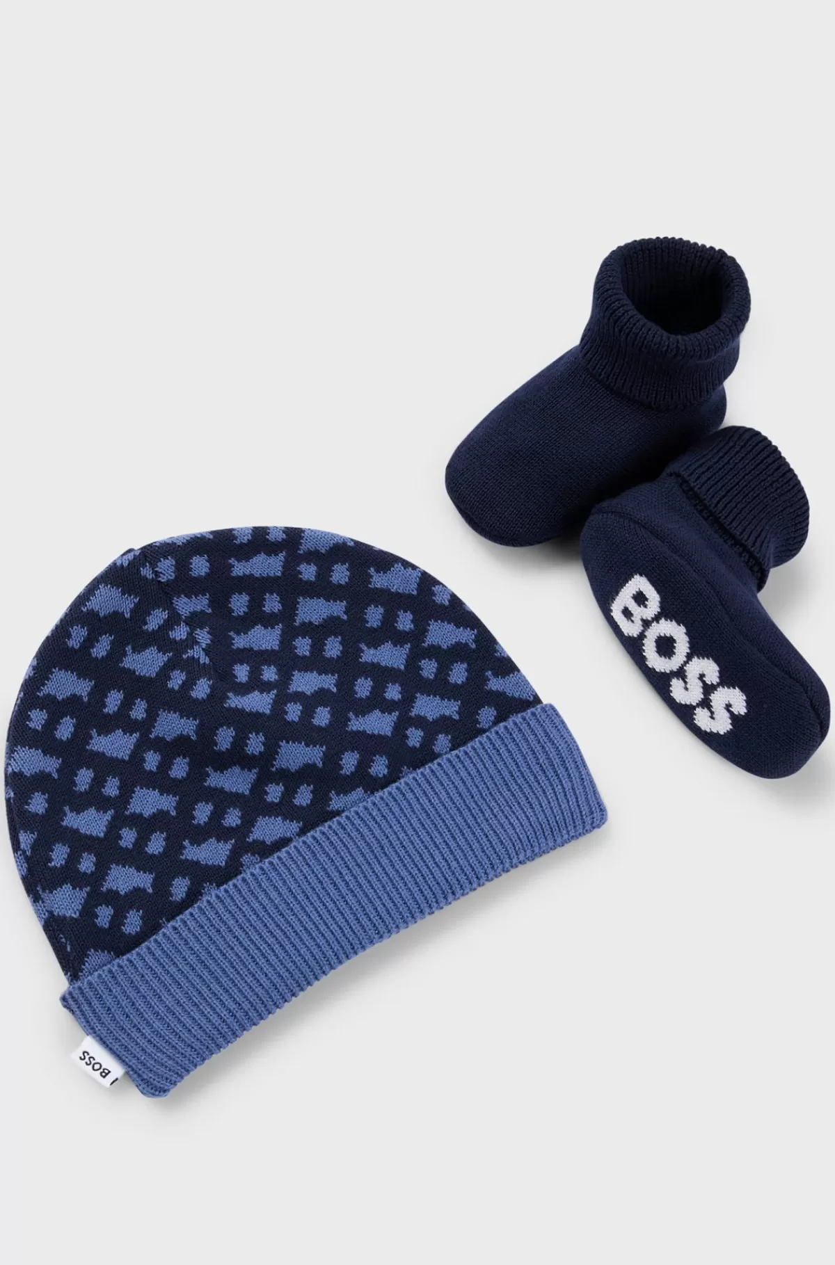 HUGO BOSS Gaveæske Med Hat- Og Sutskosæt Til Babyer Mørkeblå Sale