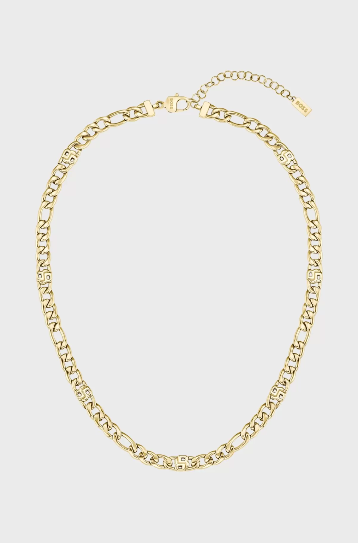 HUGO BOSS Gold-tone Chain Necklace With Double B Monograms Guld Hot
