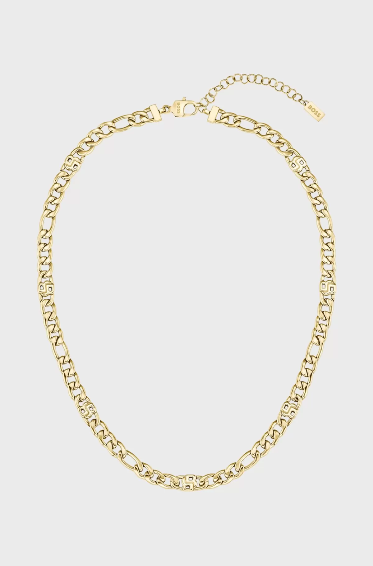 HUGO BOSS Gold-tone Chain Necklace With Double B Monograms Guld Hot
