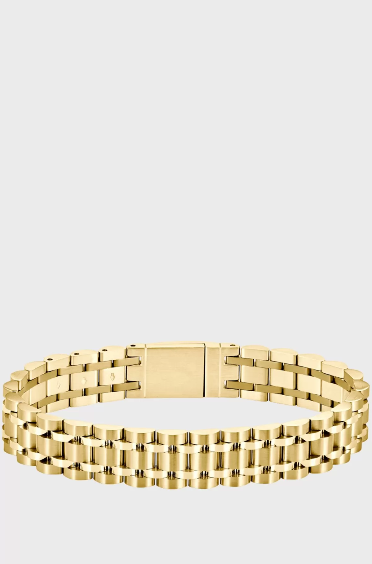 HUGO BOSS Gold-tone Cuff With Logo-engraved Magnetic Closure Guld Best