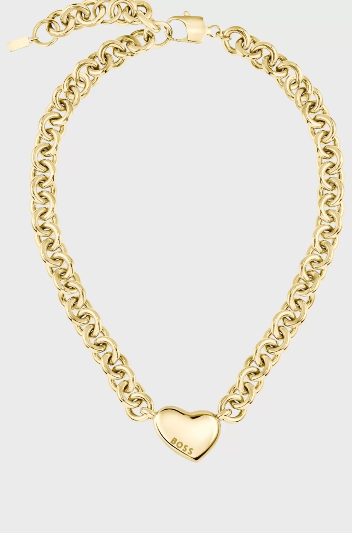 HUGO BOSS Gold-tone Necklace With Heart Charm Guld Fashion