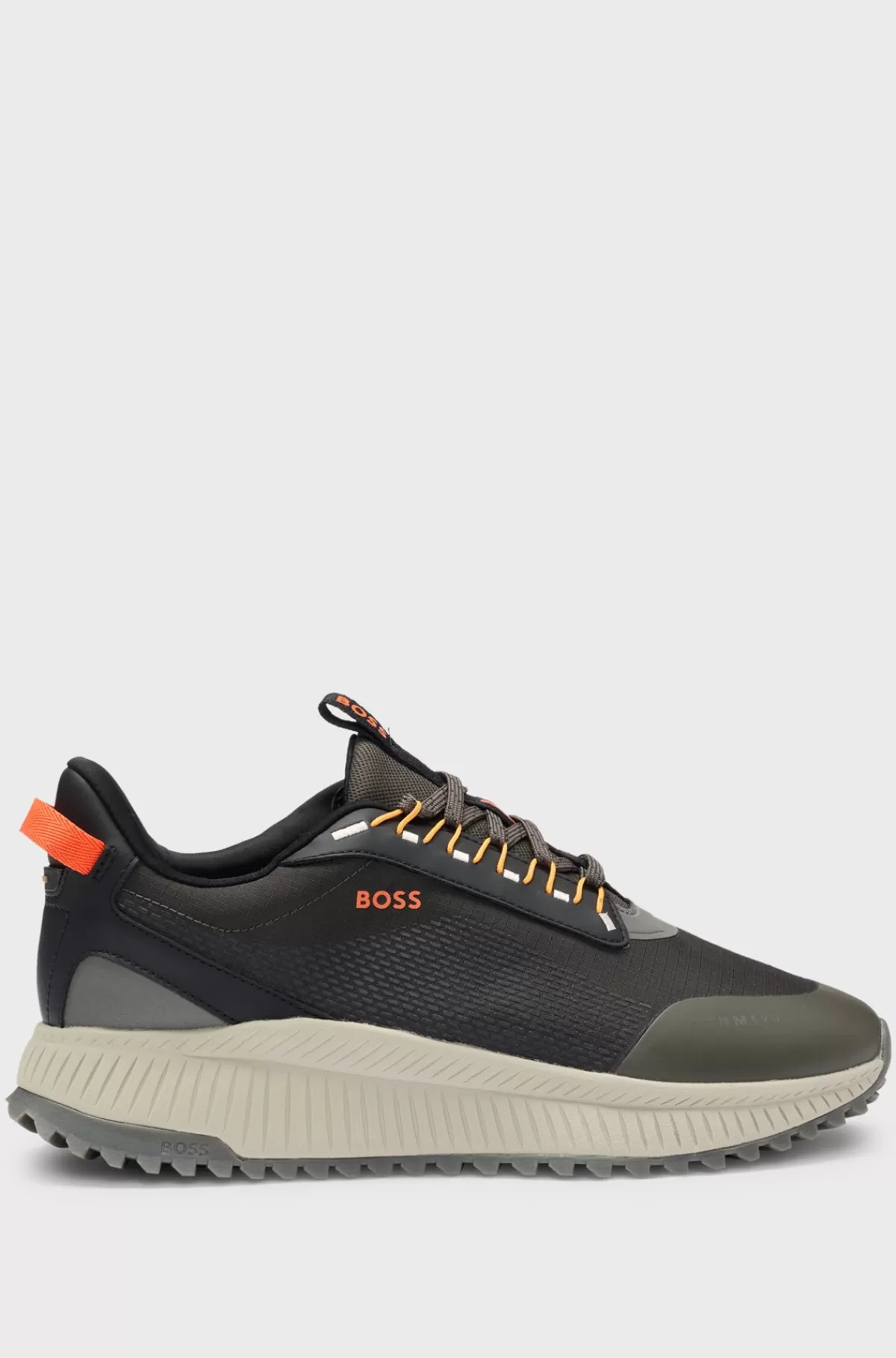 HUGO BOSS GORE-TEX TTNM EVO Sneakers I Blandede Materialer Med Og Rillet Sål Mørkegrå Hot