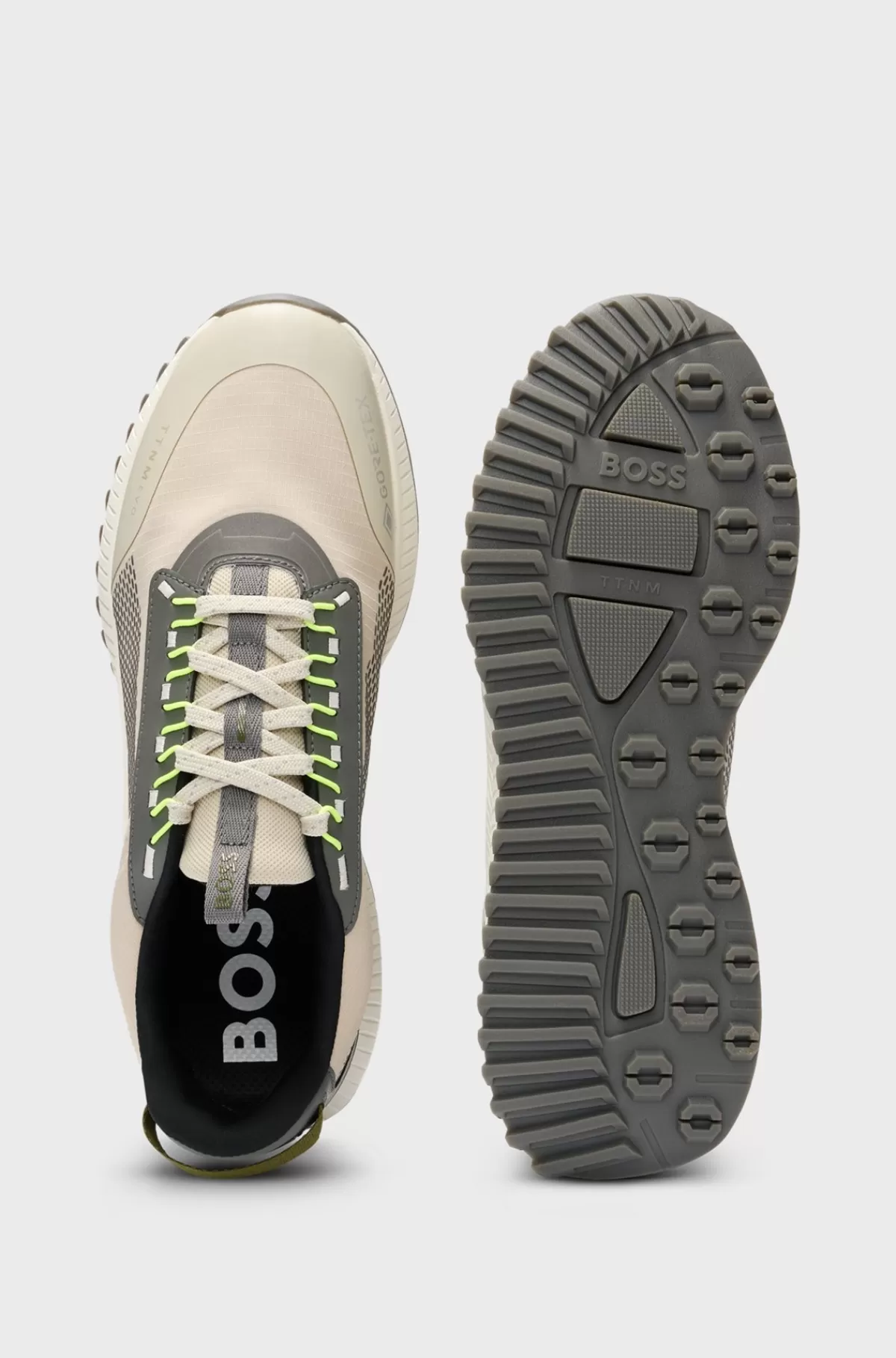 HUGO BOSS GORE-TEX TTNM EVO Sneakers I Blandede Materialer Med Og Rillet Sål Lys beige Hot