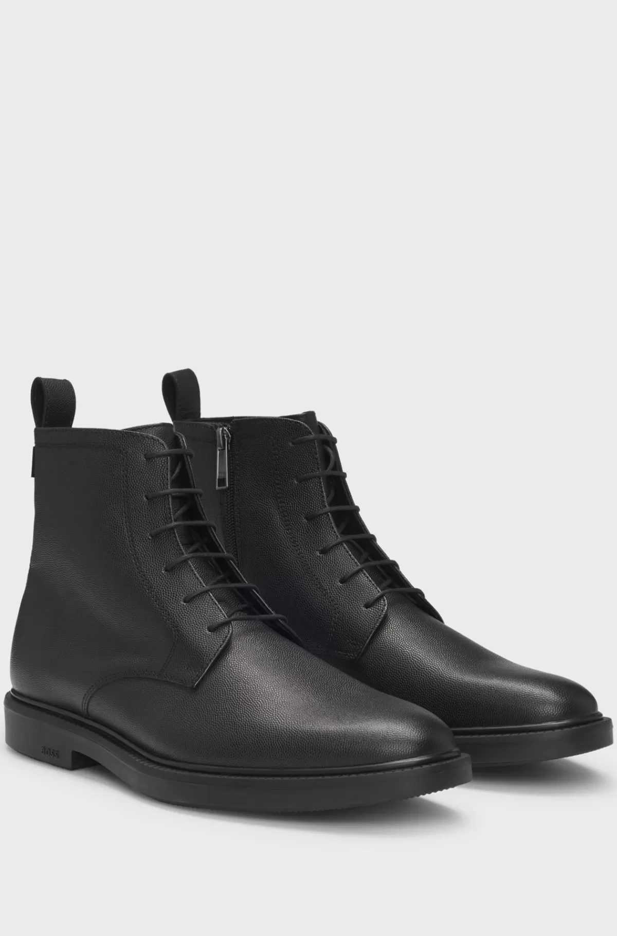 HUGO BOSS GORE-TEX Halvlange Støvler I Printet Læder Med Ydersål I Gummi Sort Store
