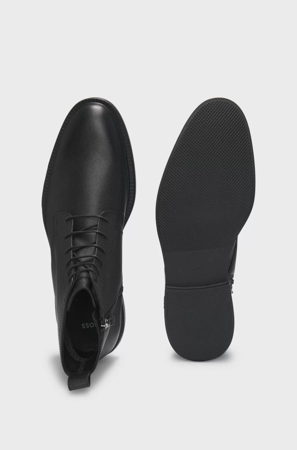 HUGO BOSS GORE-TEX Halvlange Støvler I Printet Læder Med Ydersål I Gummi Sort Store