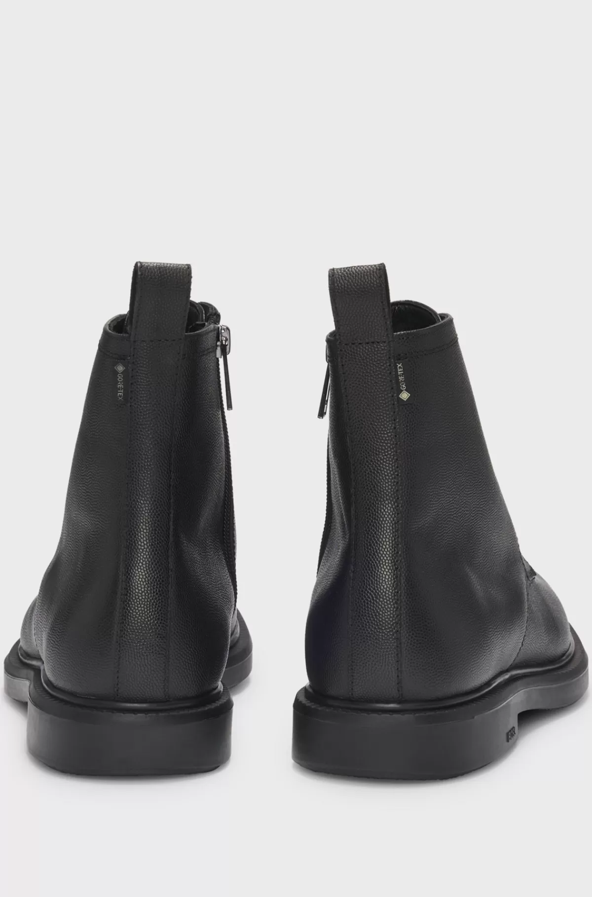 HUGO BOSS GORE-TEX Halvlange Støvler I Printet Læder Med Ydersål I Gummi Sort Store