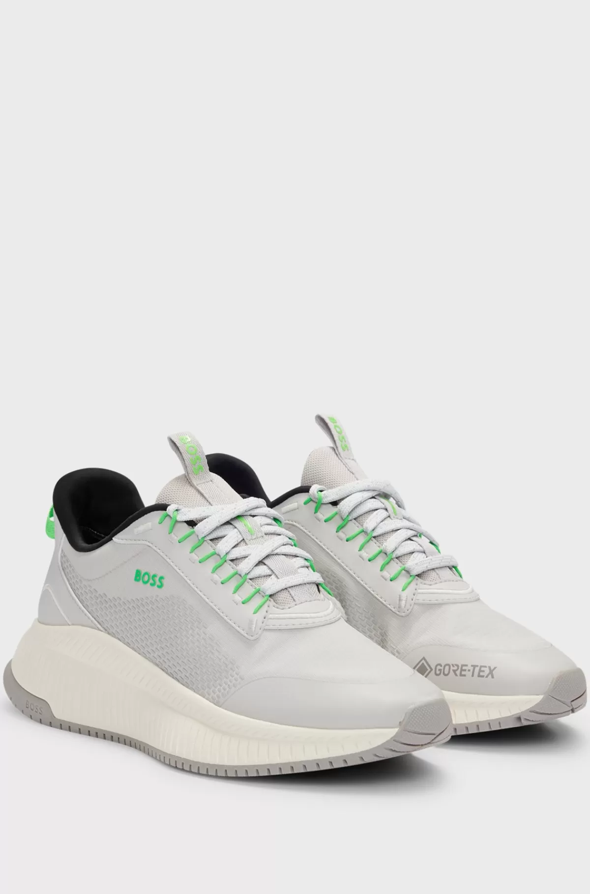 HUGO BOSS GORE-TEX TTNM EVO-sneakers I Blandede Materialer Med Kraftig Sål Lysegrå Hot