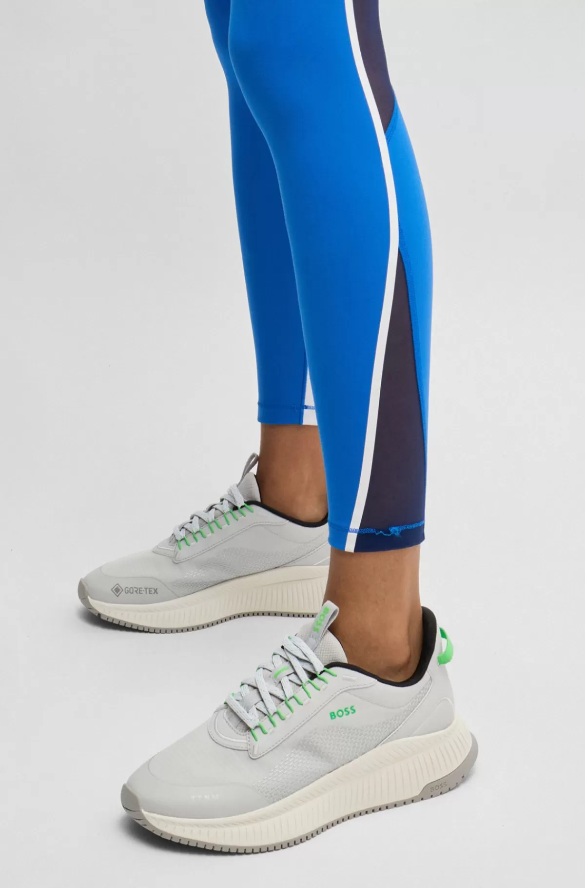 HUGO BOSS GORE-TEX TTNM EVO-sneakers I Blandede Materialer Med Kraftig Sål Lysegrå Hot