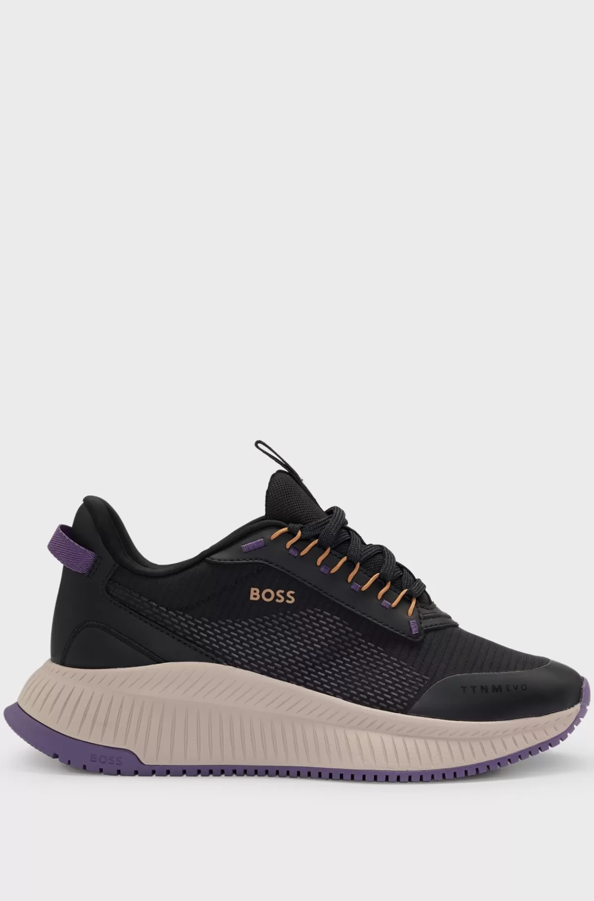 HUGO BOSS GORE-TEX TTNM EVO-sneakers I Blandede Materialer Med Kraftig Sål Sort Store