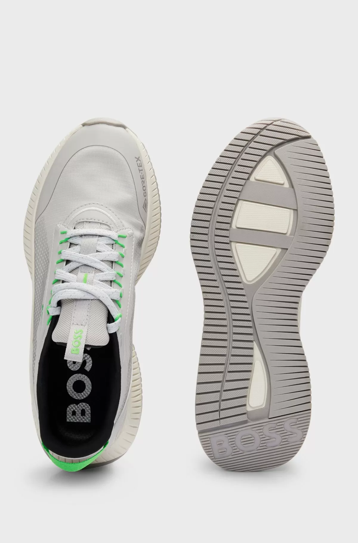 HUGO BOSS GORE-TEX TTNM EVO-sneakers I Blandede Materialer Med Kraftig Sål Lysegrå Hot