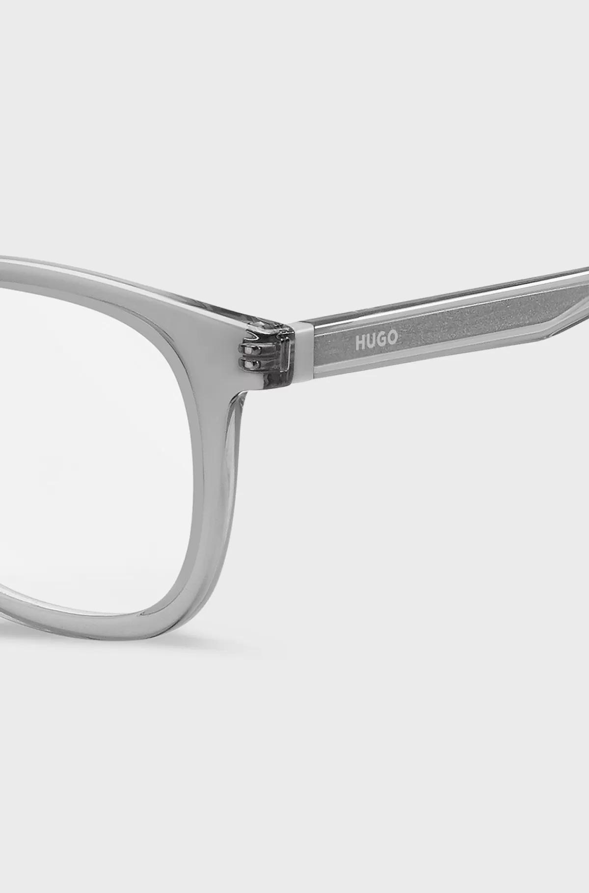 HUGO BOSS t Stel Til Briller Med Styrke Med Sølvfarvede Detaljer Grå Flash Sale