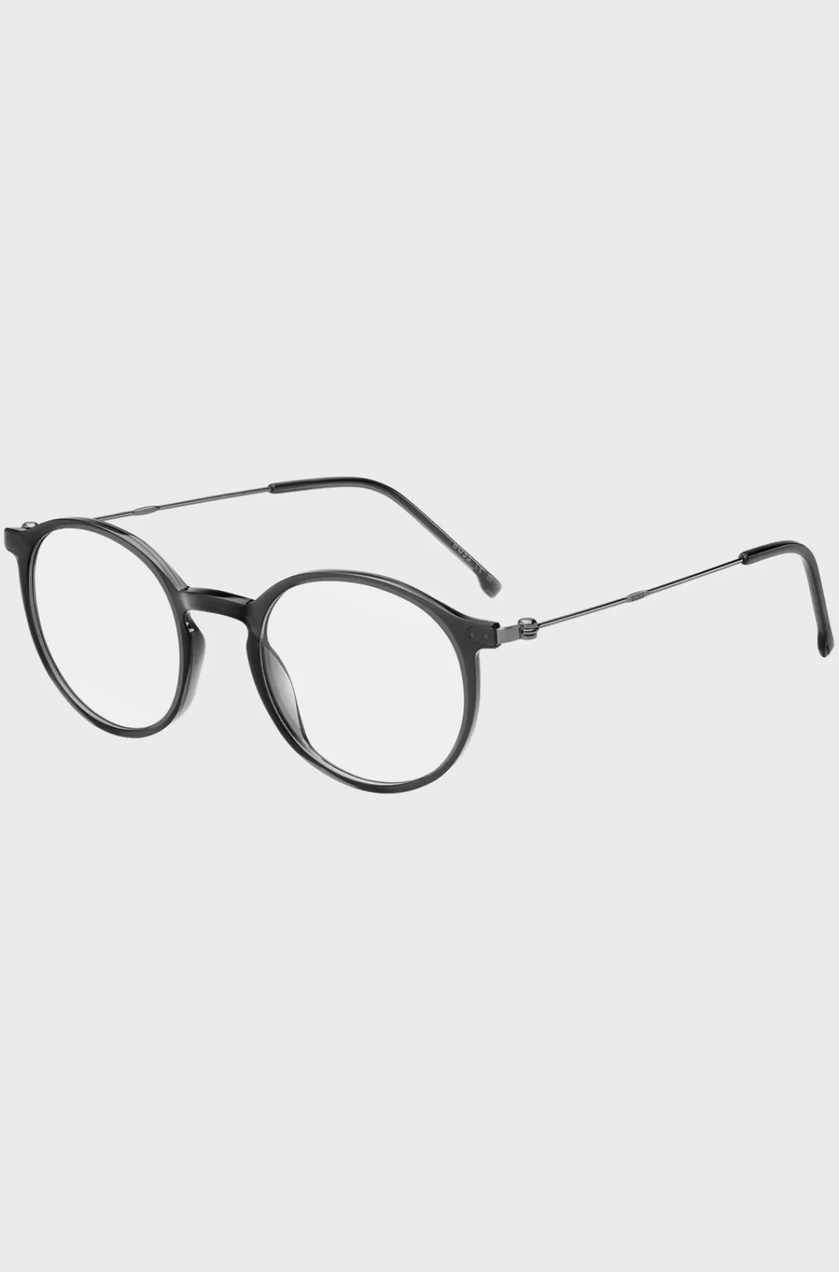 HUGO BOSS Gråt Stel Til Briller Med Styrke Med Stænger I Beta-titanium Mørkegrå Clearance