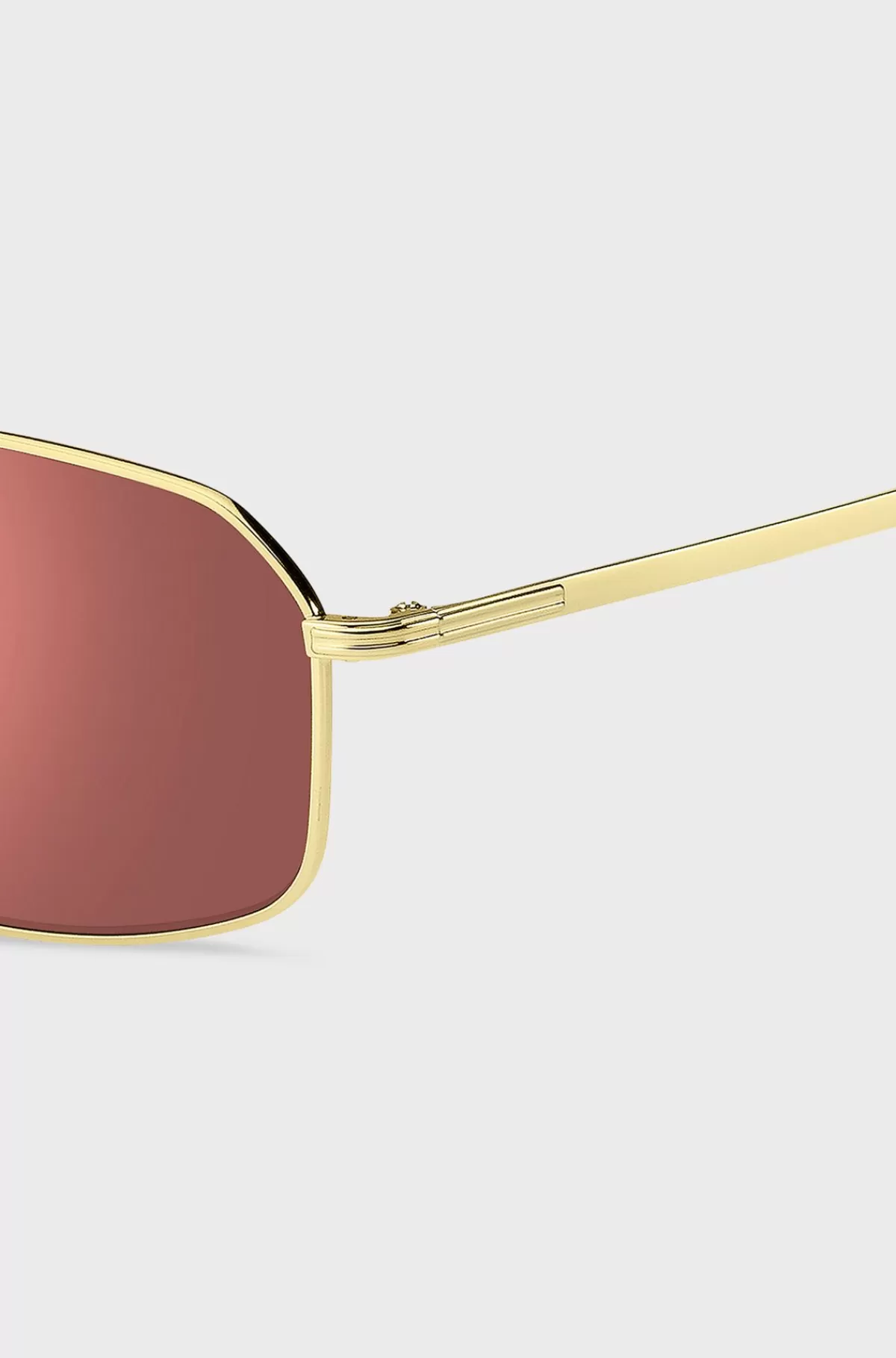 HUGO BOSS farvede Solbriller Med Lyserøde Glas Guld Cheap