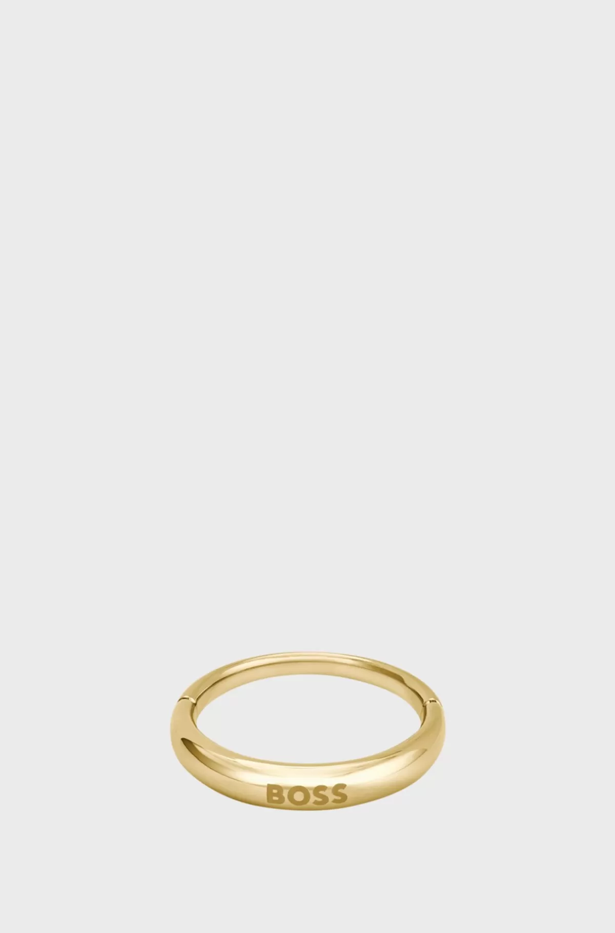 HUGO BOSS farvet Ring Med Logodetalje Guld Flash Sale
