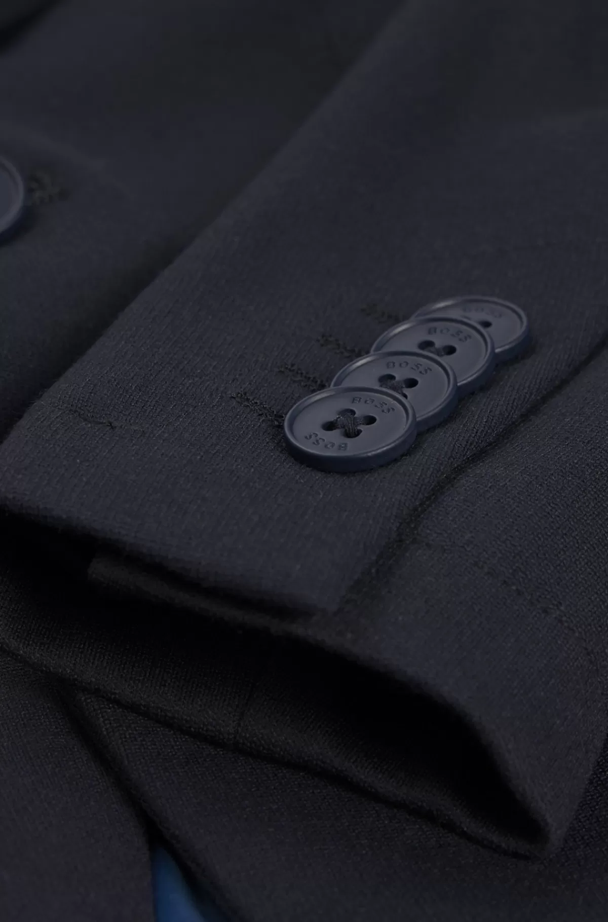 HUGO BOSS Habitjakke Til Børn I Stof Med Stræk Og Mønstret For Mørkeblå Flash Sale