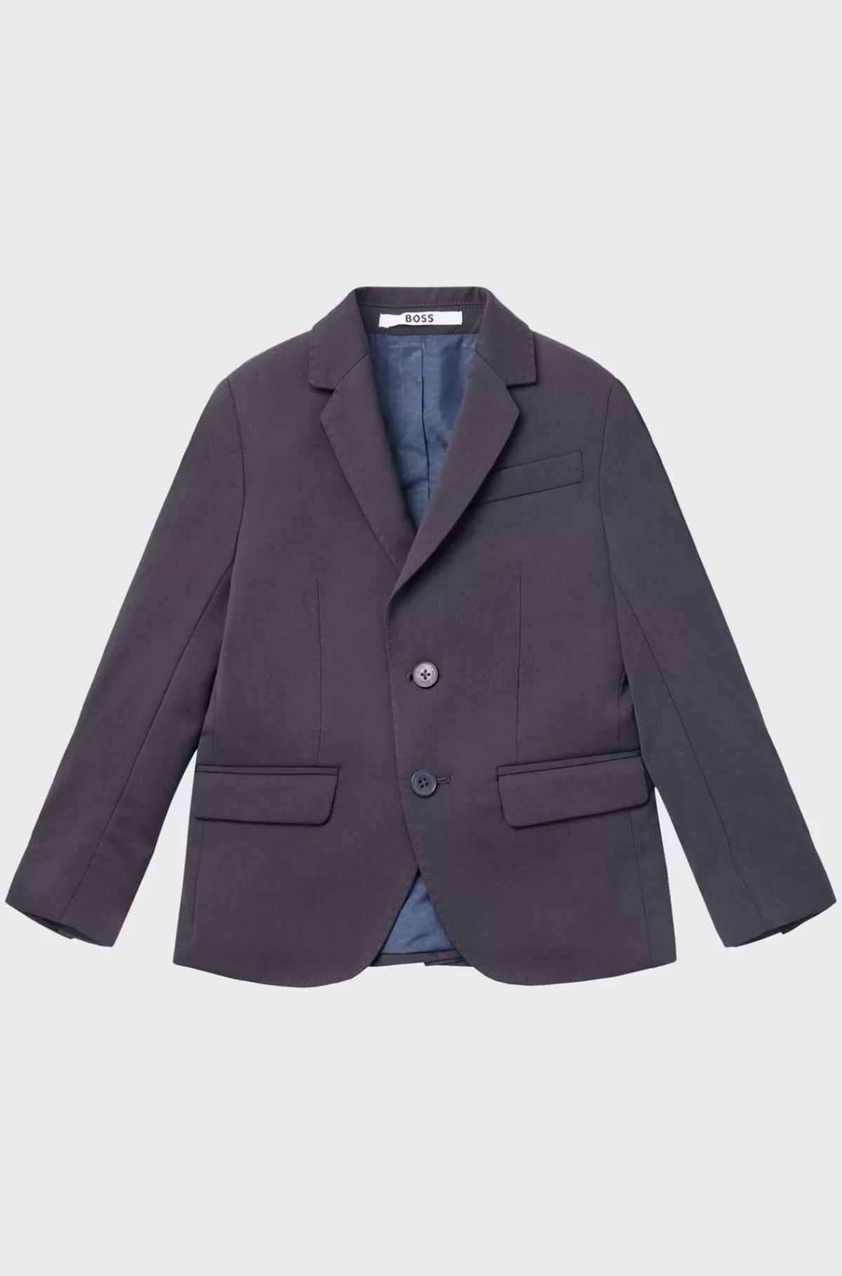 HUGO BOSS Habitjakke Til Drenge I En Almindelig Pasform I Uld Med Stræk Mørkeblå Shop