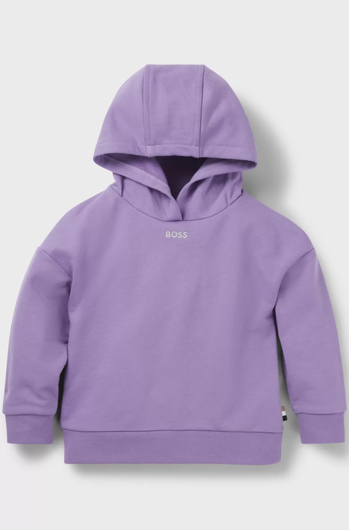 HUGO BOSS Hættetrøje Til Børn Med Oversize Fit Og Broderet Logo Lilla Shop