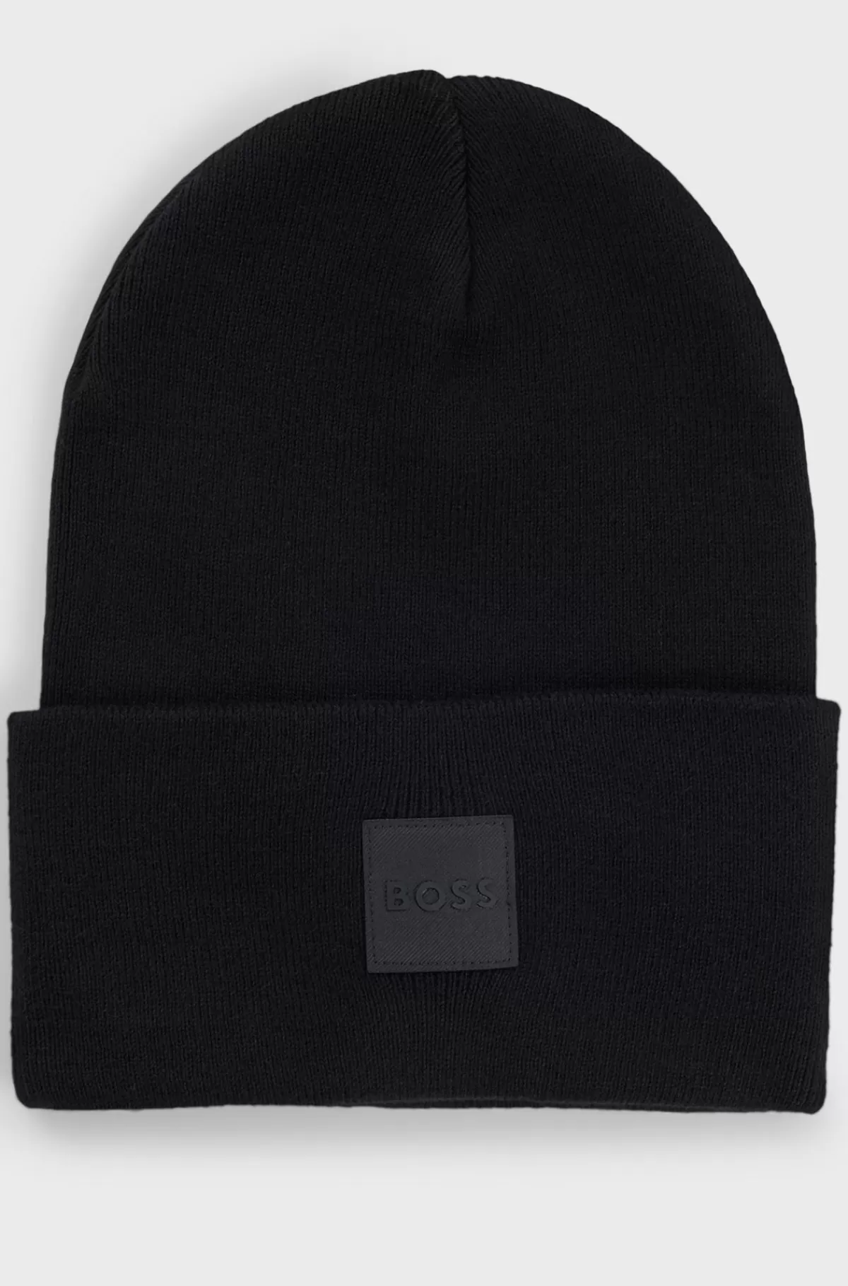 HUGO BOSS Hue I Bomuld Med Logomærkat Sort Outlet