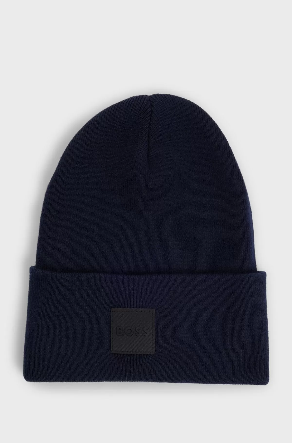 HUGO BOSS Hue I Bomuld Med Logomærkat Mørkeblå Clearance