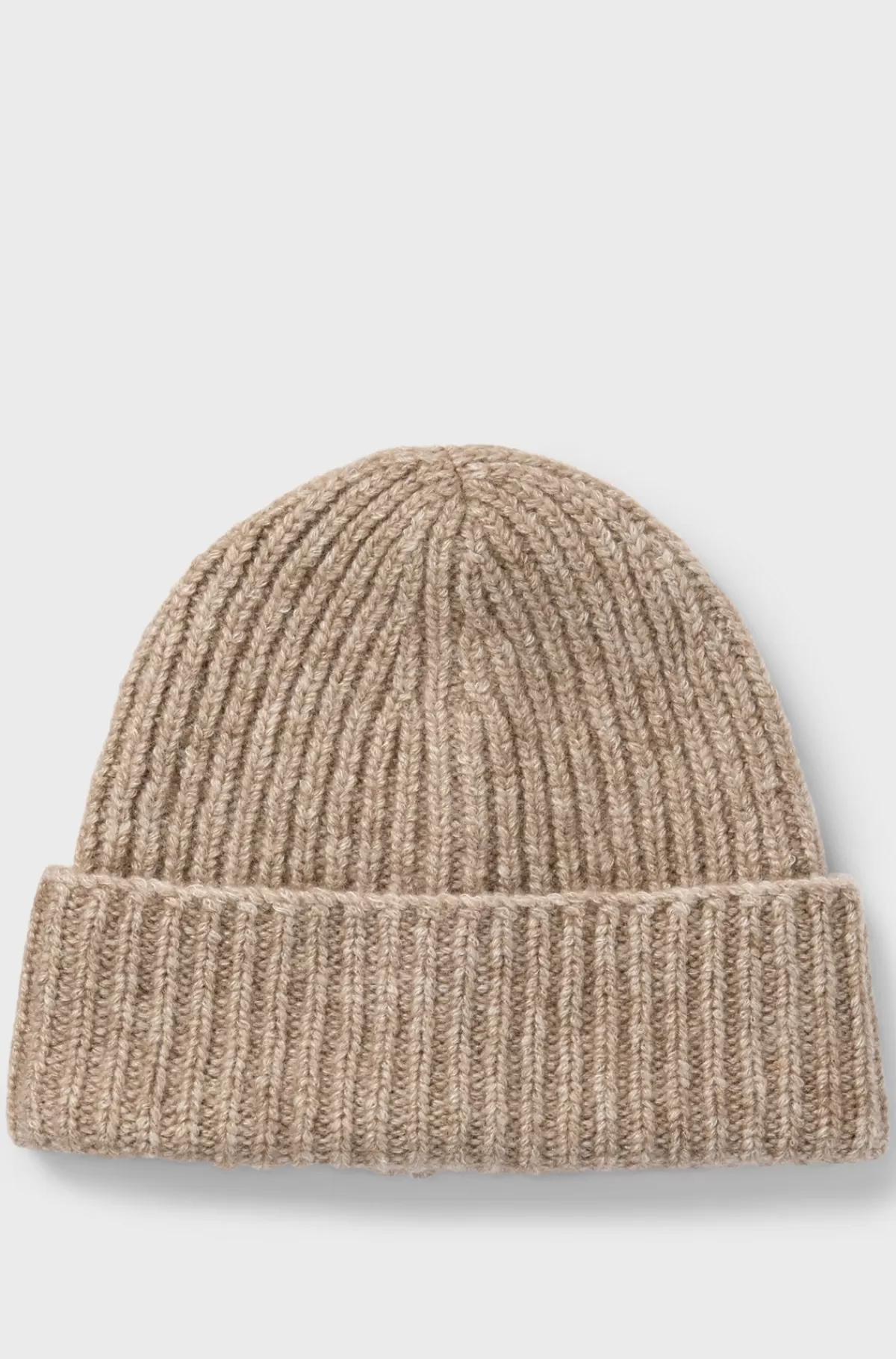 HUGO BOSS Hue I Chunky Strik I En Bisonuldblanding Med Silke Beige Shop