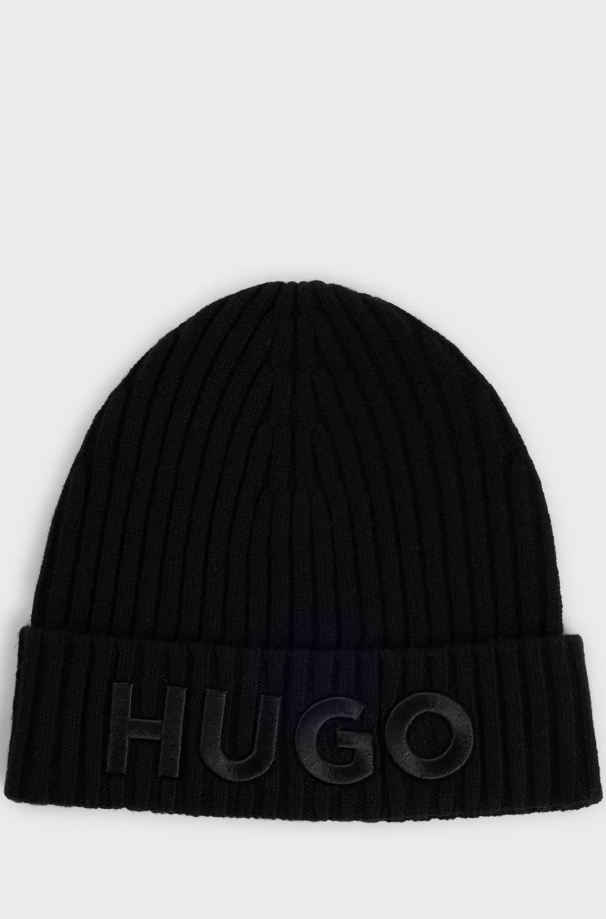 HUGO BOSS Hue I Ny Uld Med Logodetalje Sort Online