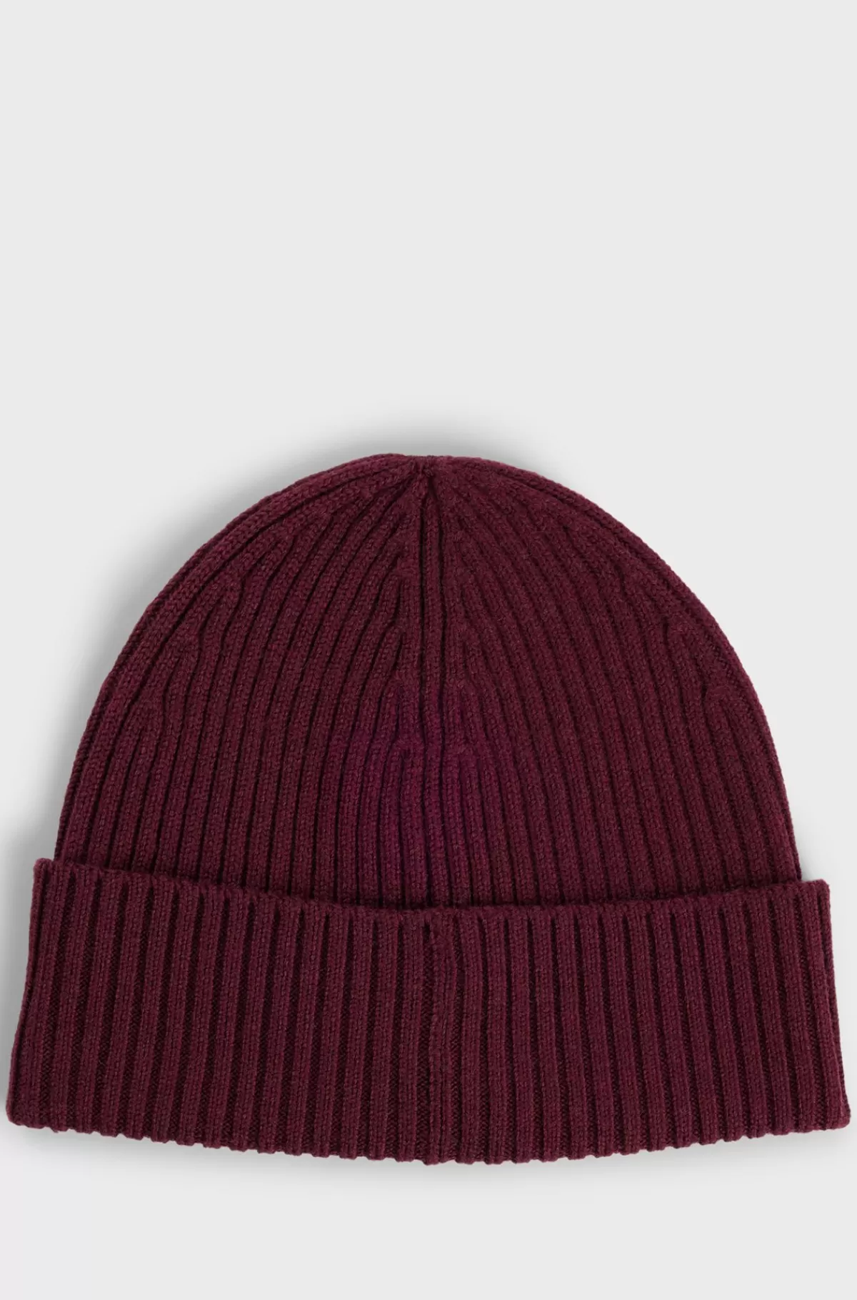 HUGO BOSS Hue I Ny Uld Med Stablet Logo Mørk pink Discount