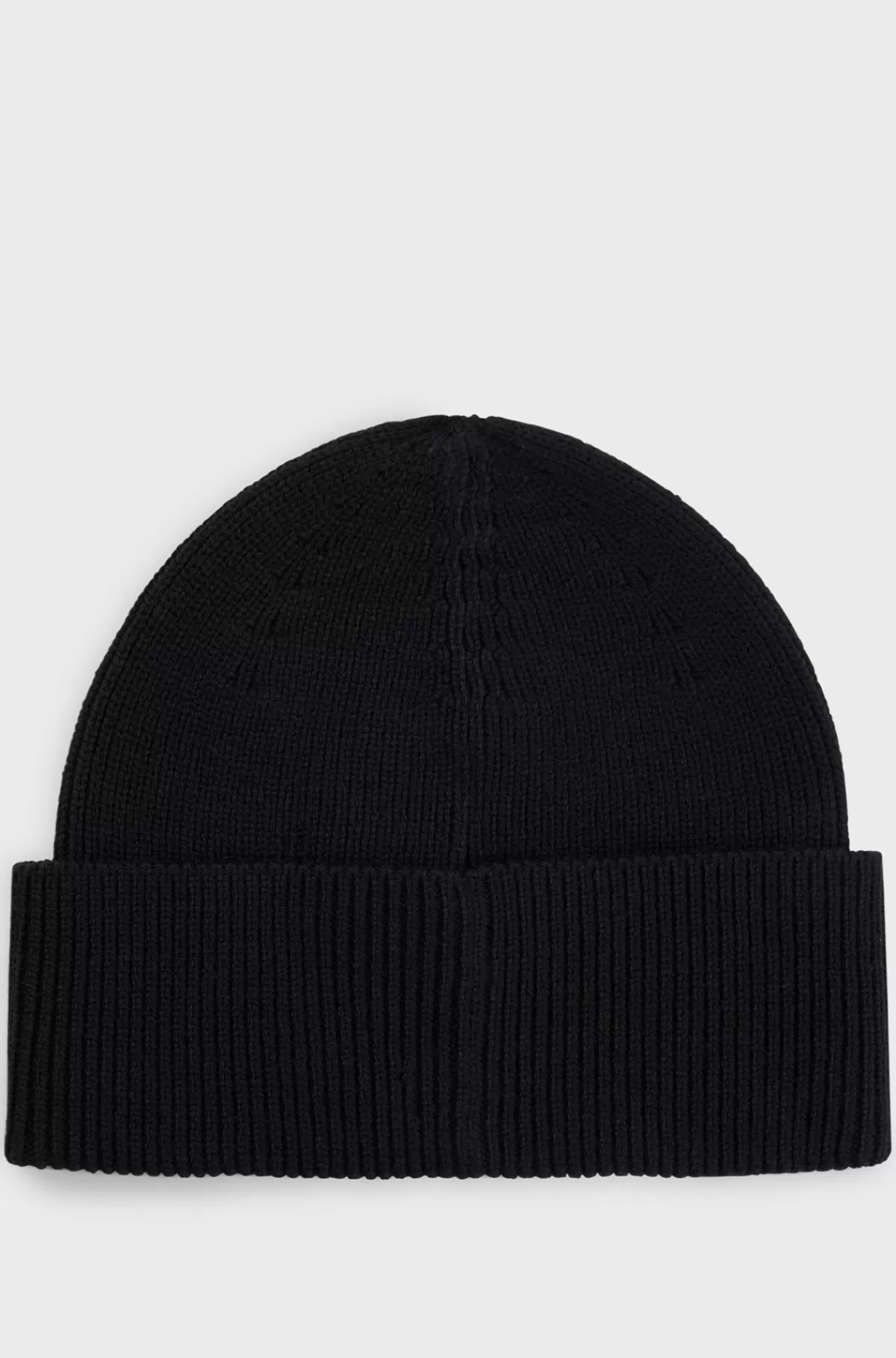 HUGO BOSS Hue I Uldblanding Med Broderet Logo Sort Sale