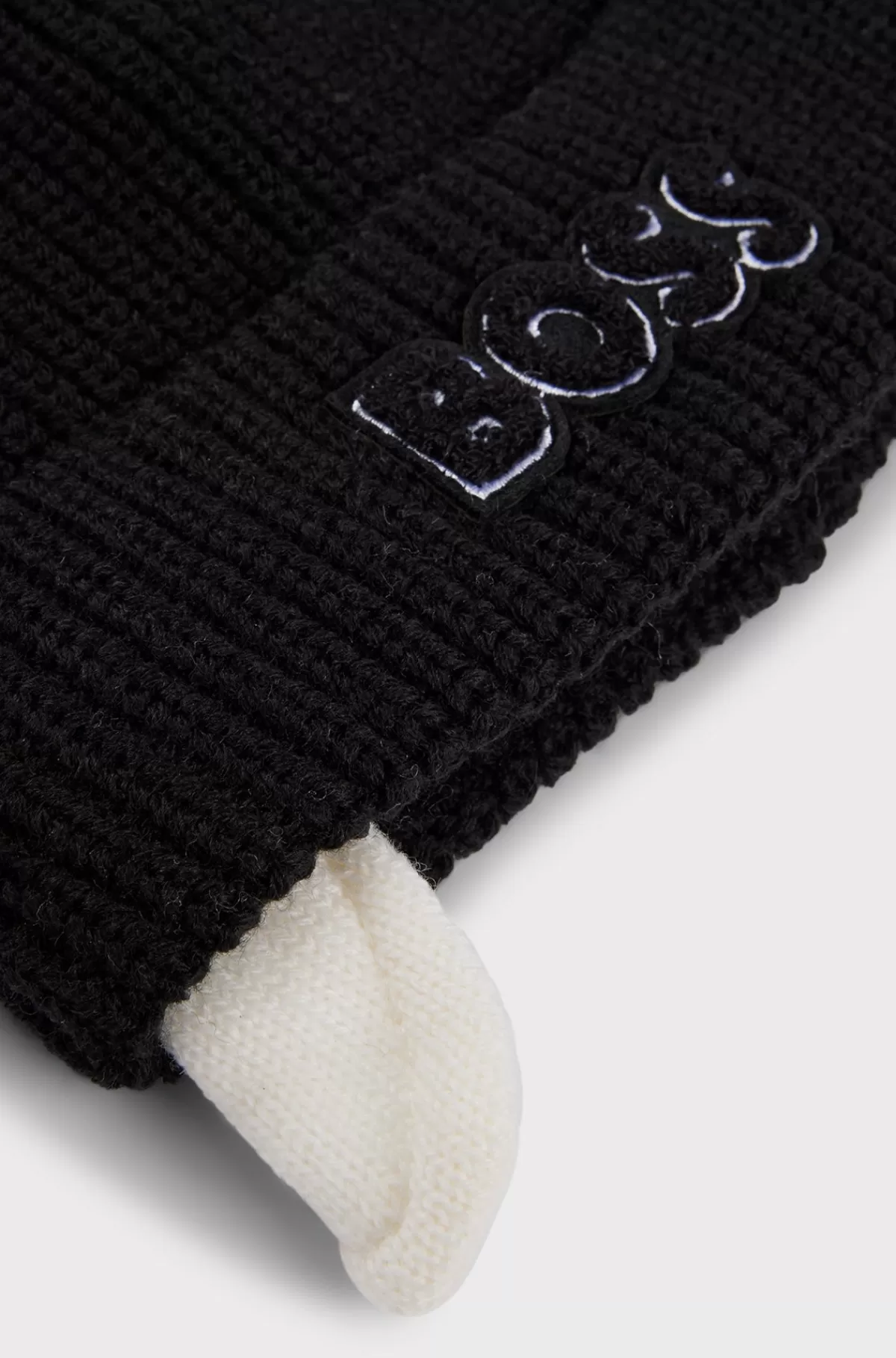HUGO BOSS Hue Til Børn Med Logo Og For Af Imiteret Pels Sort New