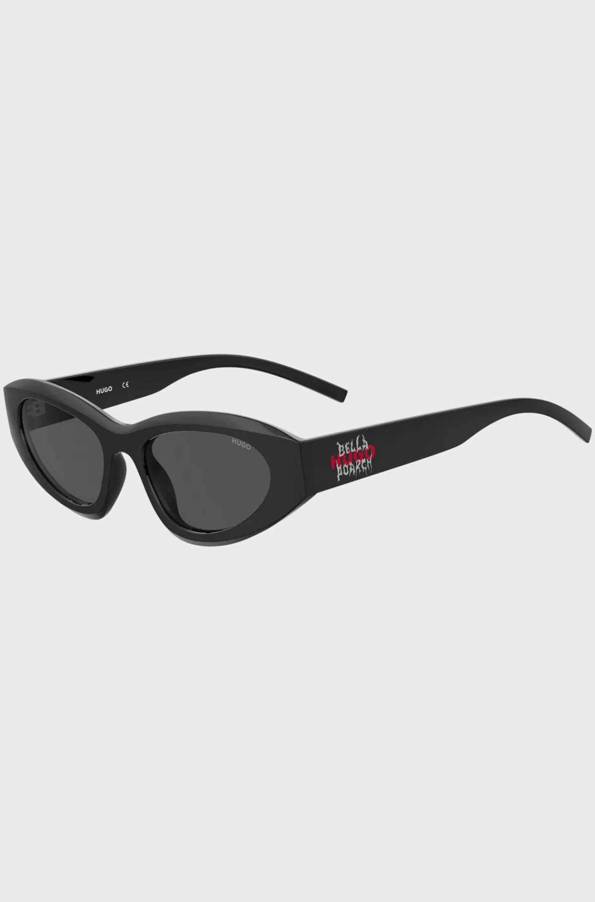 HUGO BOSS HUGO X Bella Poarch e Solbriller Med Særlig Branding Sort Online