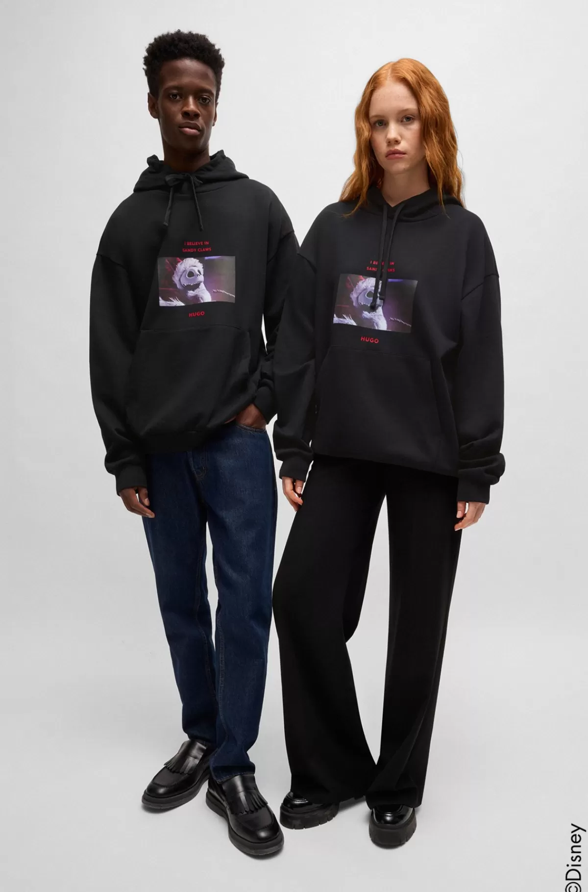 HUGO BOSS HUGO X Disneys The Nightmare Before Christmas-hættetrøje Med Relaxed Fit Sort Discount