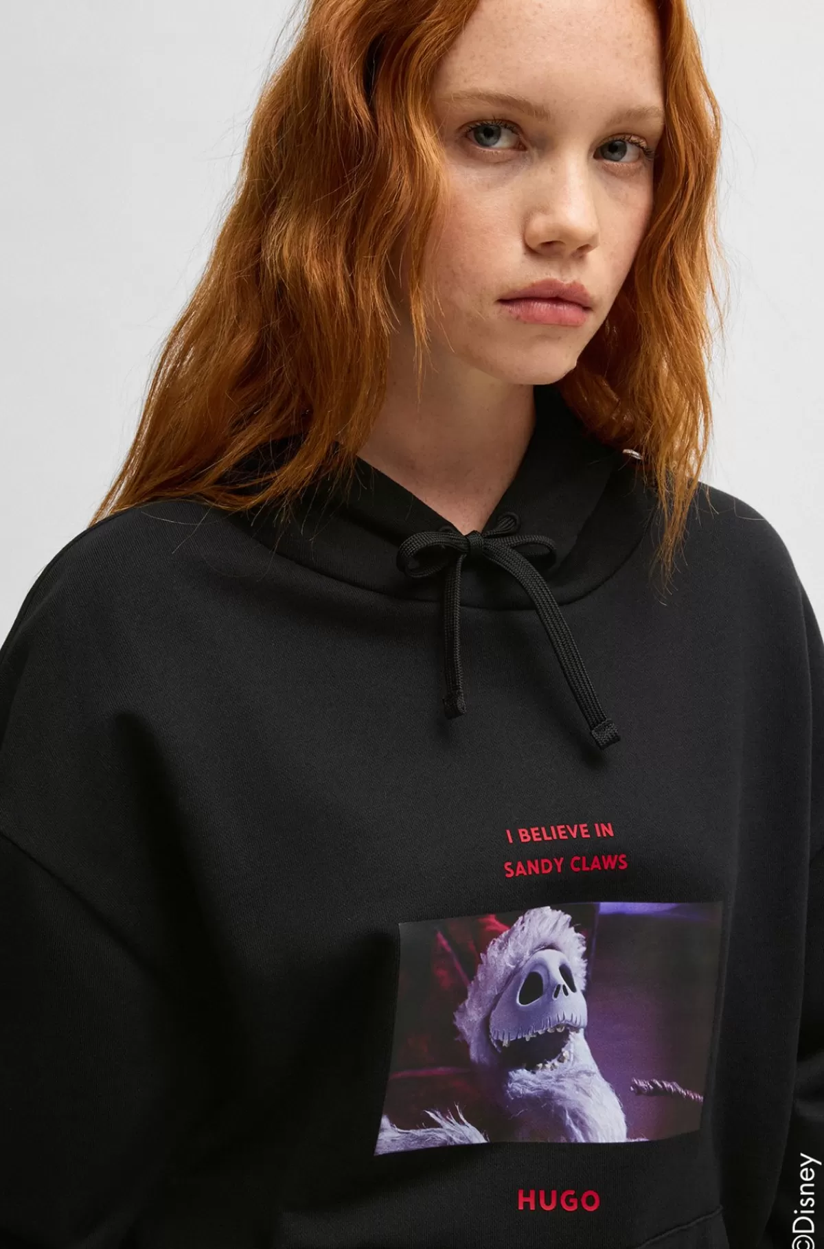 HUGO BOSS HUGO X Disneys The Nightmare Before Christmas-hættetrøje Med Relaxed Fit Sort Discount