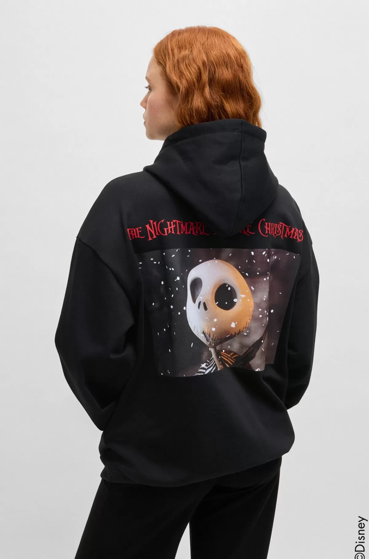 HUGO BOSS HUGO X Disneys The Nightmare Before Christmas-hættetrøje Med Relaxed Fit Sort Discount