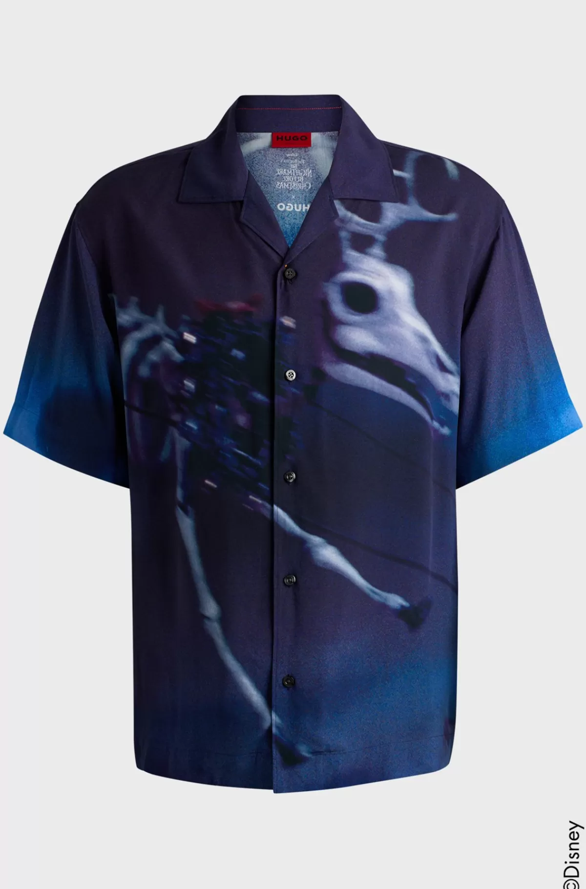HUGO BOSS HUGO X Disneys The Nightmare Before Christmas-skjorte Med Loose Fit Og Print Blå mønstret Sale
