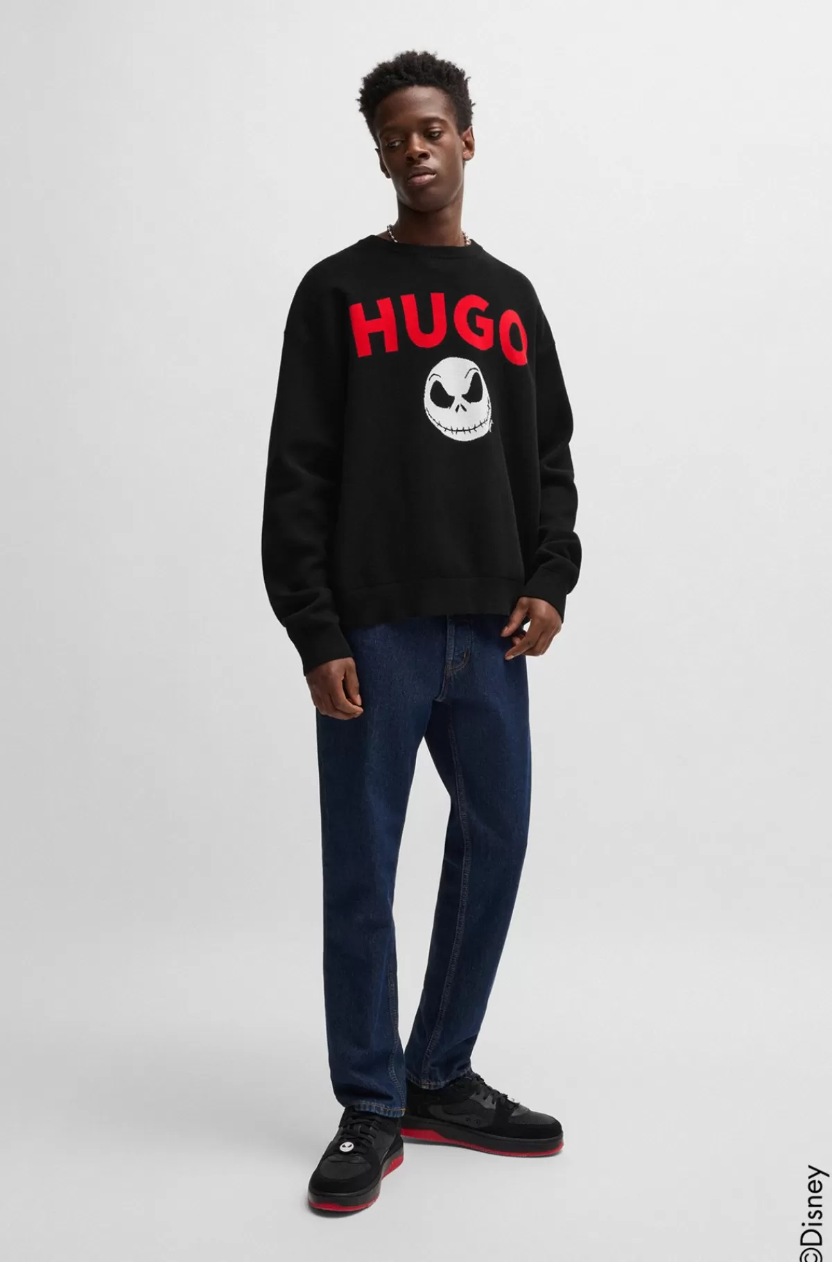 HUGO BOSS HUGO X Disneys The Nightmare Before Christmas-sweater Med Logo Sort New