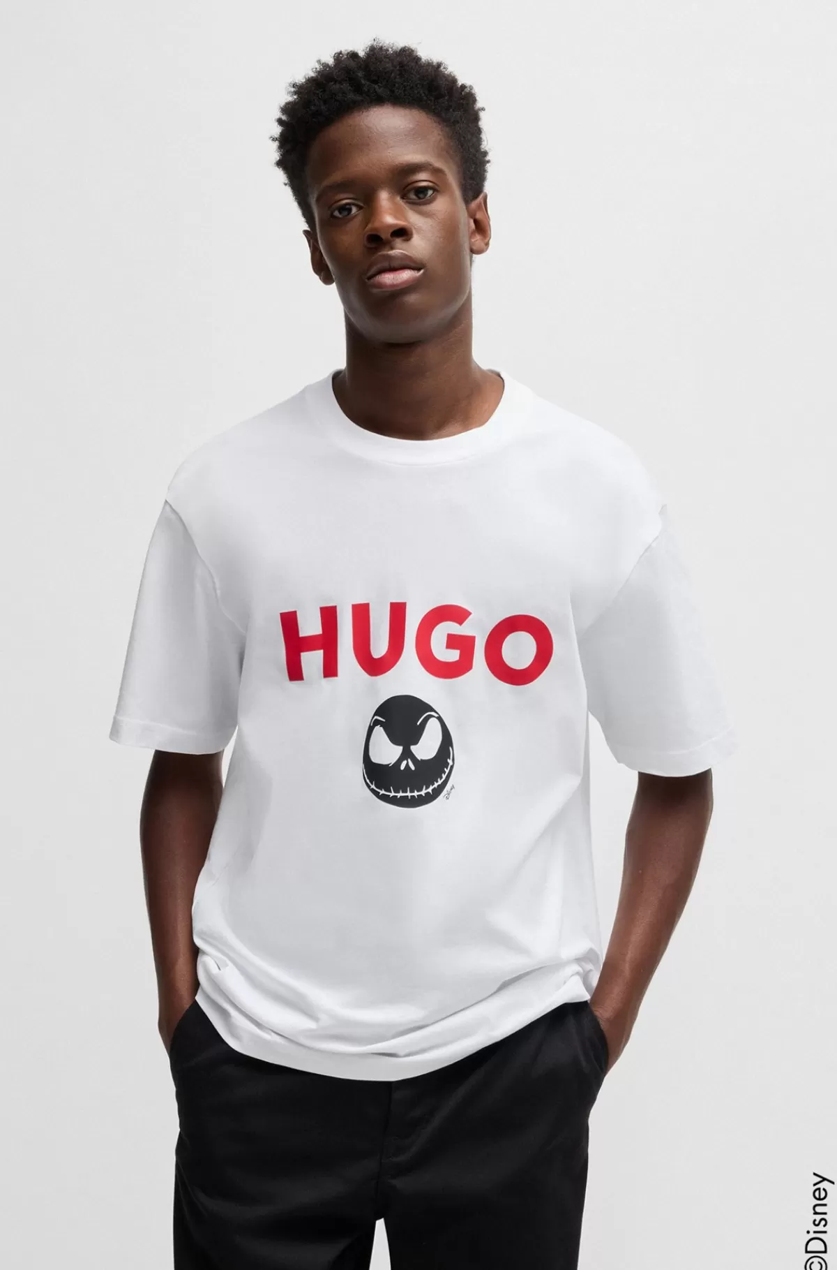 HUGO BOSS HUGO X Disneys The Nightmare Before Christmas-T-shirt Med Logo Hvid Online