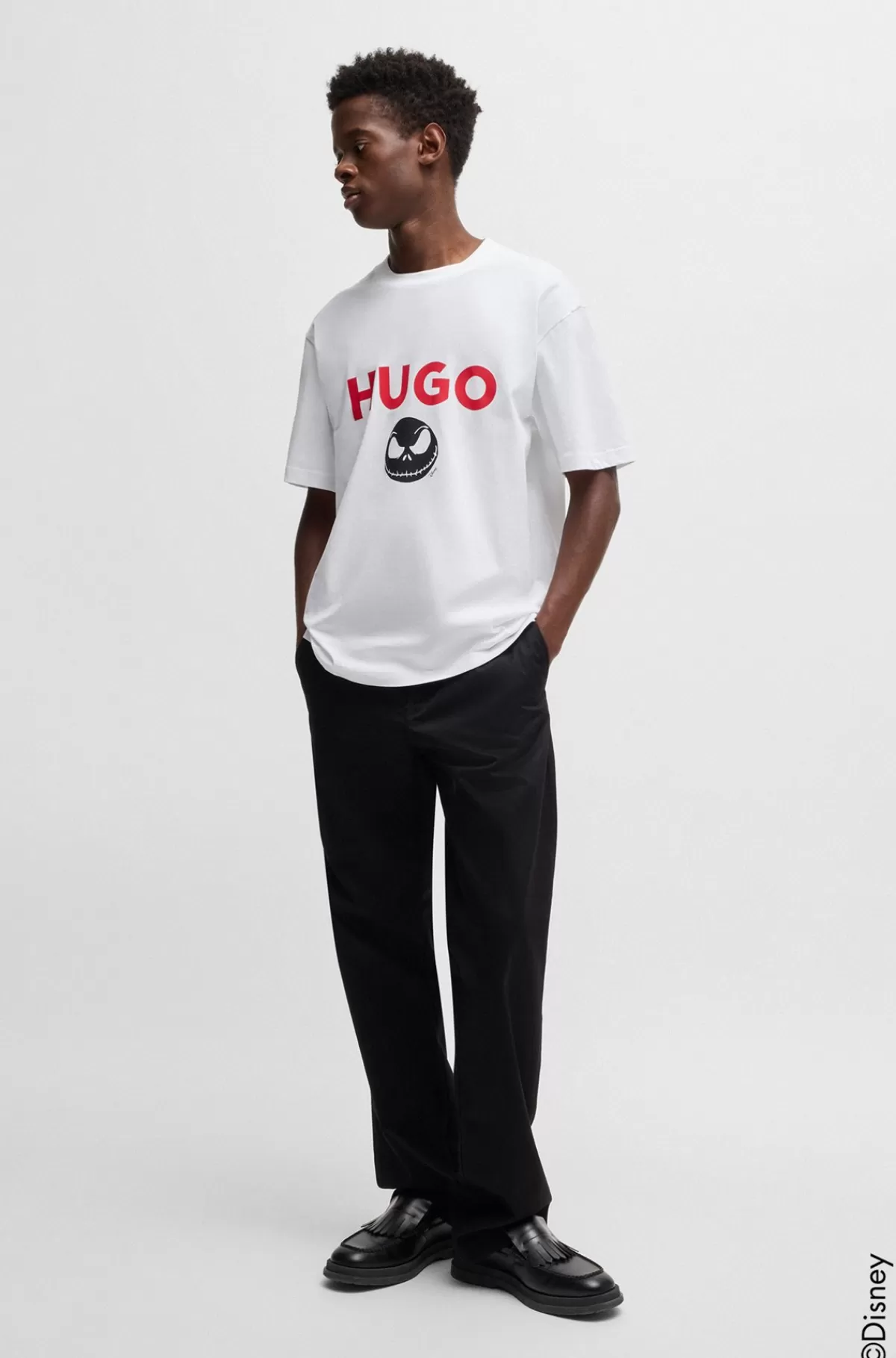HUGO BOSS HUGO X Disneys The Nightmare Before Christmas-T-shirt Med Logo Hvid Online
